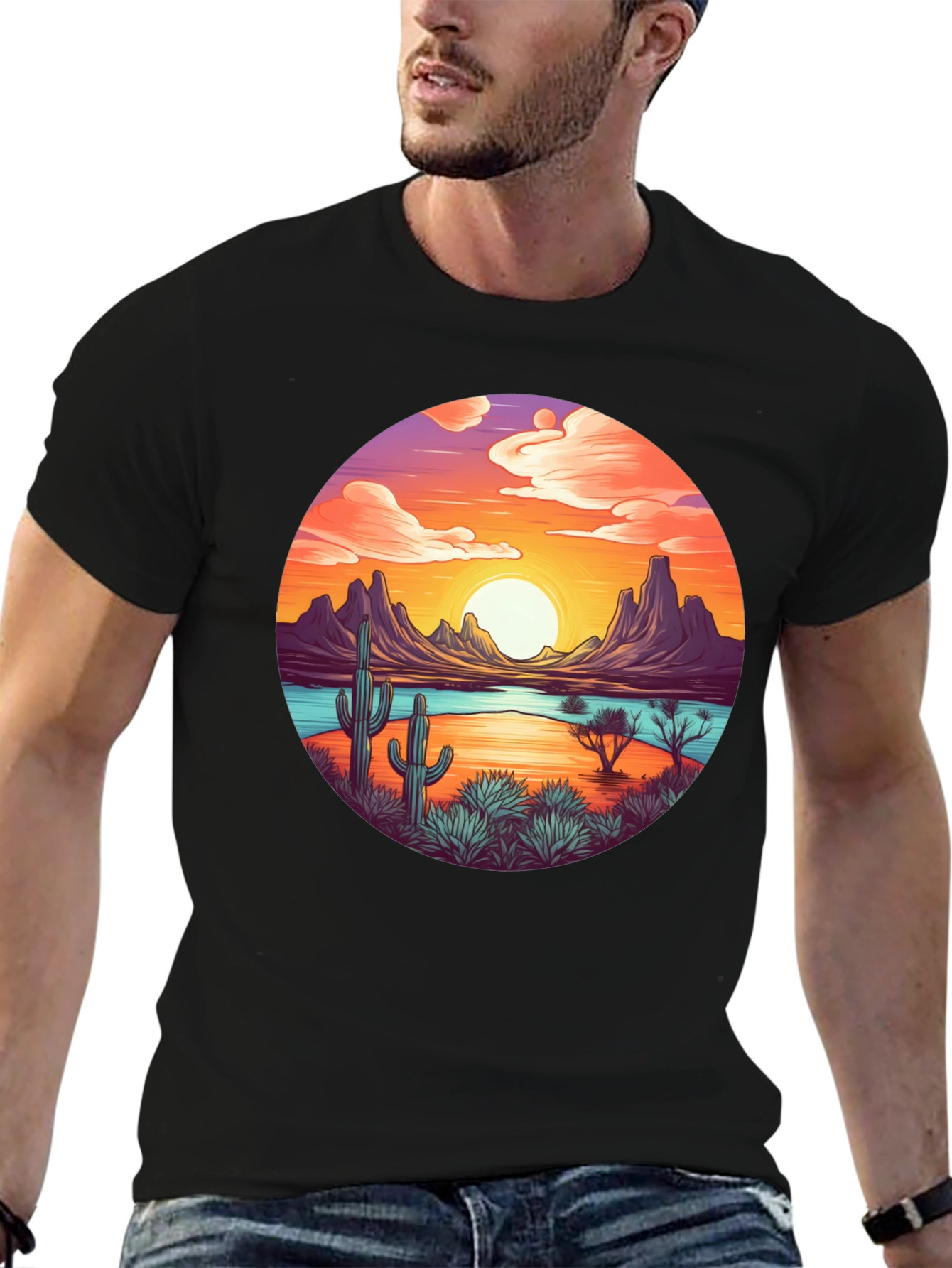 Sunset Desert Graphic Tee