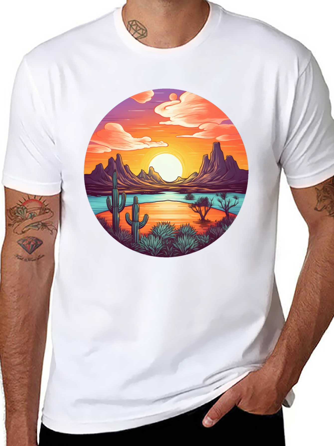 Sunset Desert Graphic Tee
