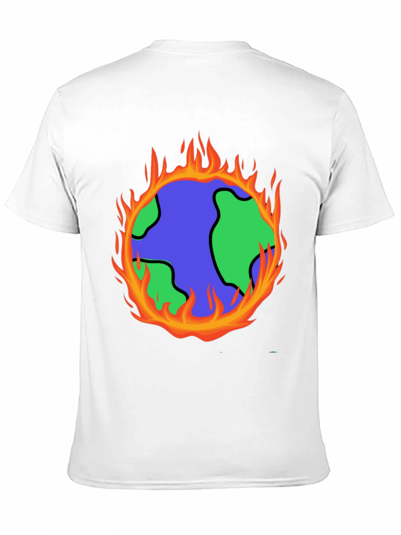 Global Warming T-Shirt - Earth on Fire Graphic Tee