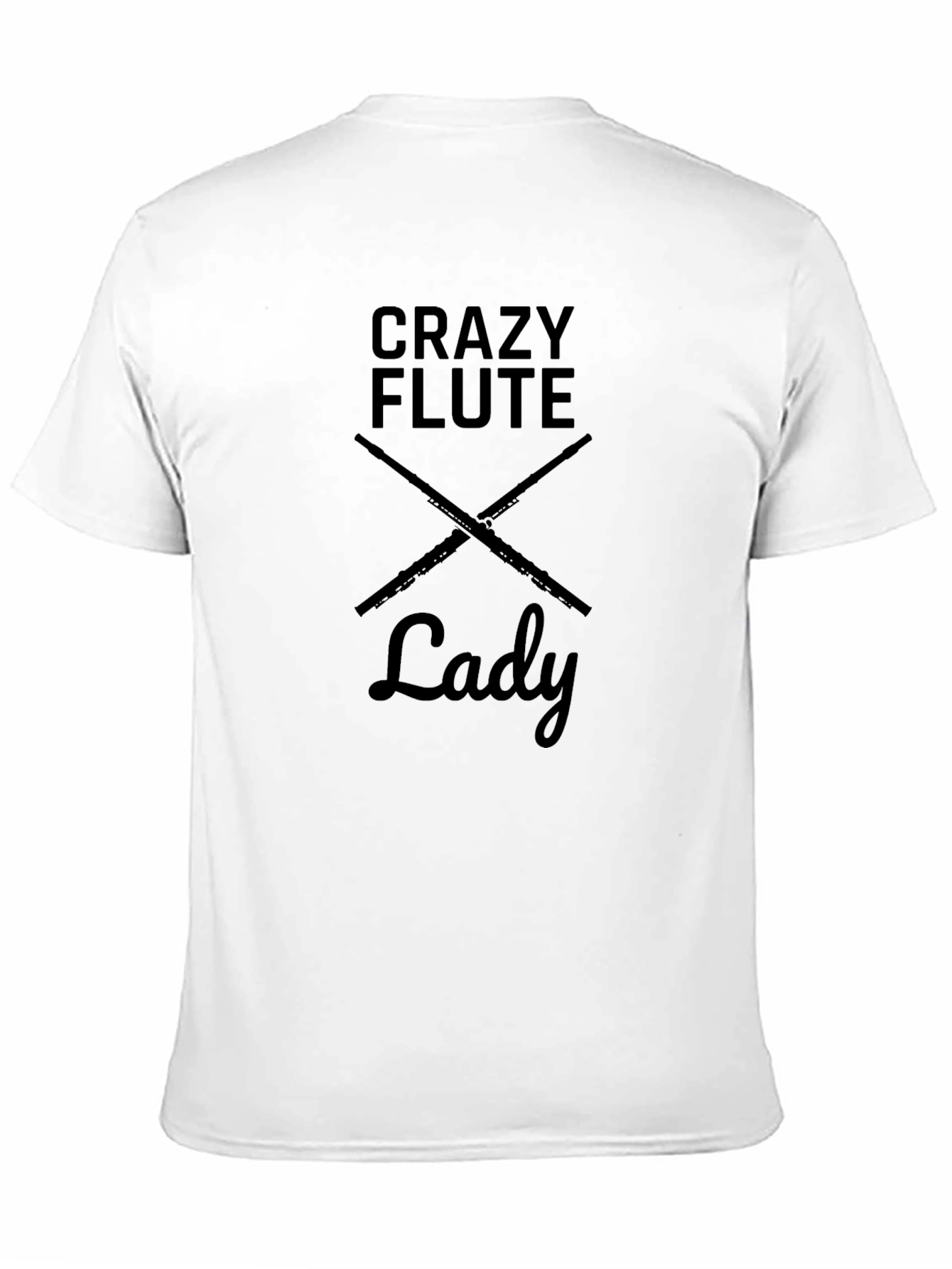 Crazy Flute Lady T-Shirt - Musician Tee