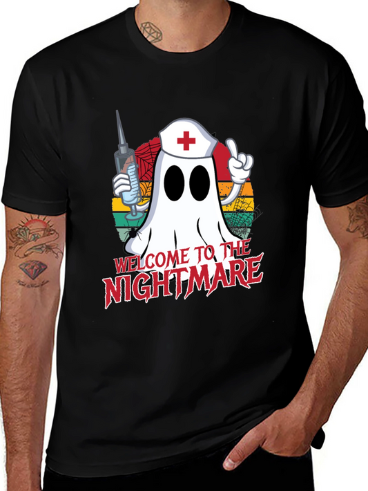 Ghost Nurse Halloween T-Shirt - Welcome to the Nightmare