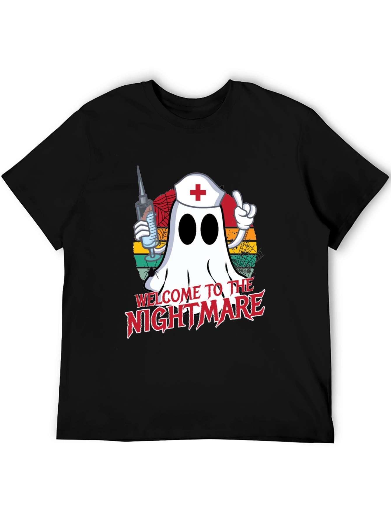 Ghost Nurse Halloween T-Shirt - Welcome to the Nightmare