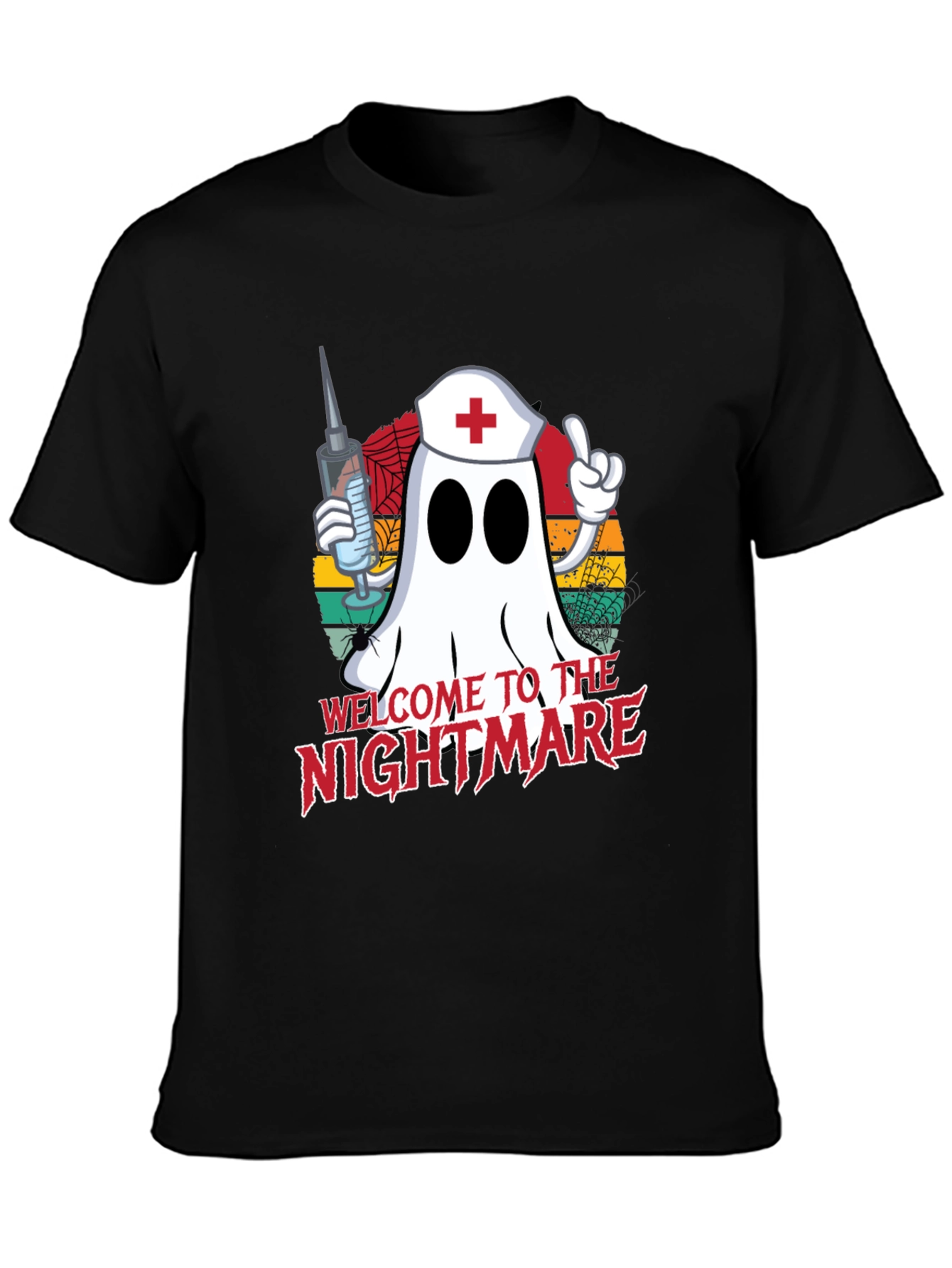 Ghost Nurse Halloween T-Shirt - Welcome to the Nightmare