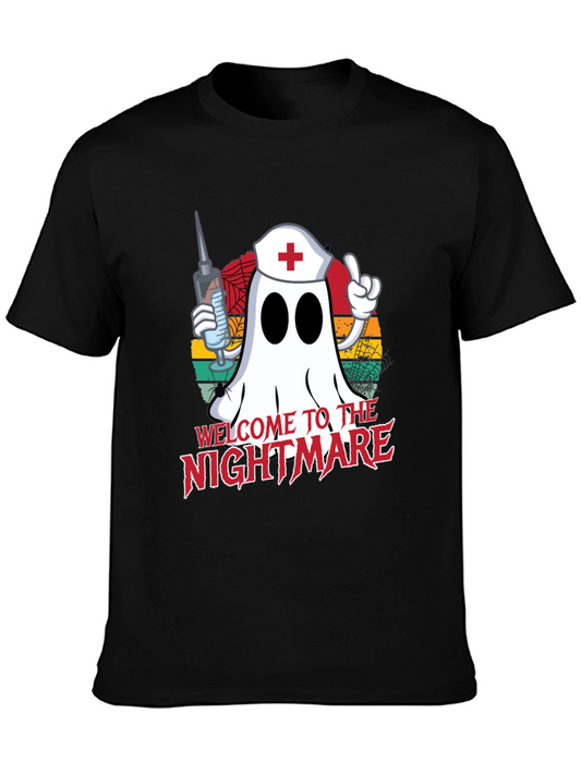 Ghost Nurse Halloween T-Shirt - Welcome to the Nightmare