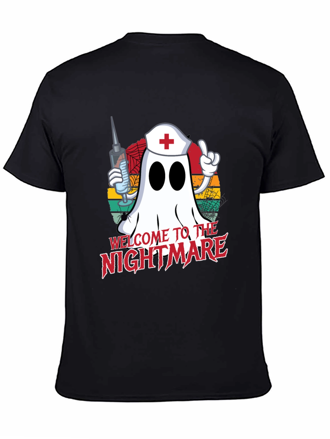 Ghost Nurse Halloween T-Shirt - Welcome to the Nightmare