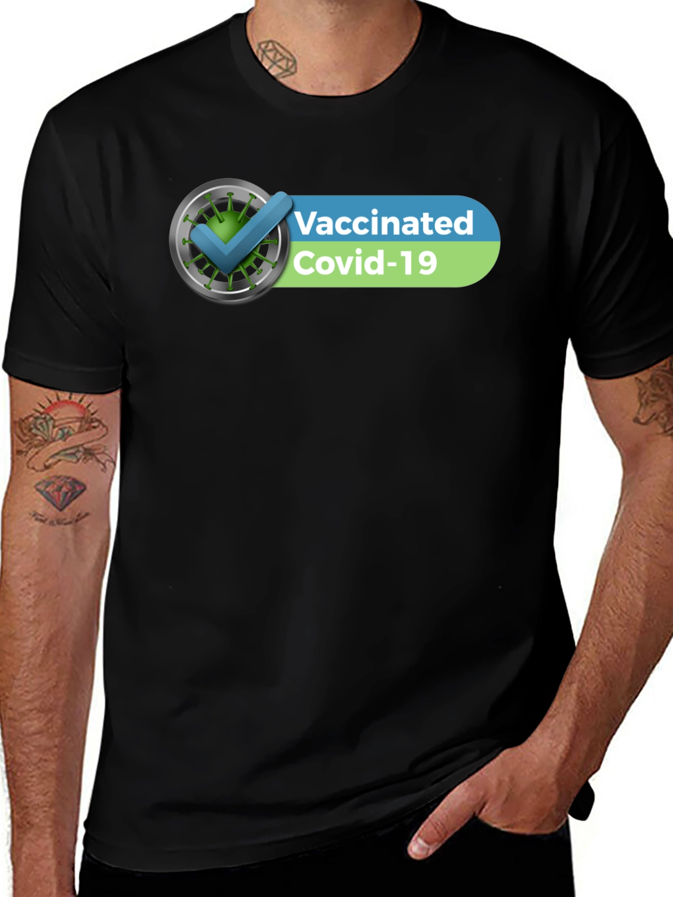 Vaccinated Covid-19 Checkmark T-Shirt