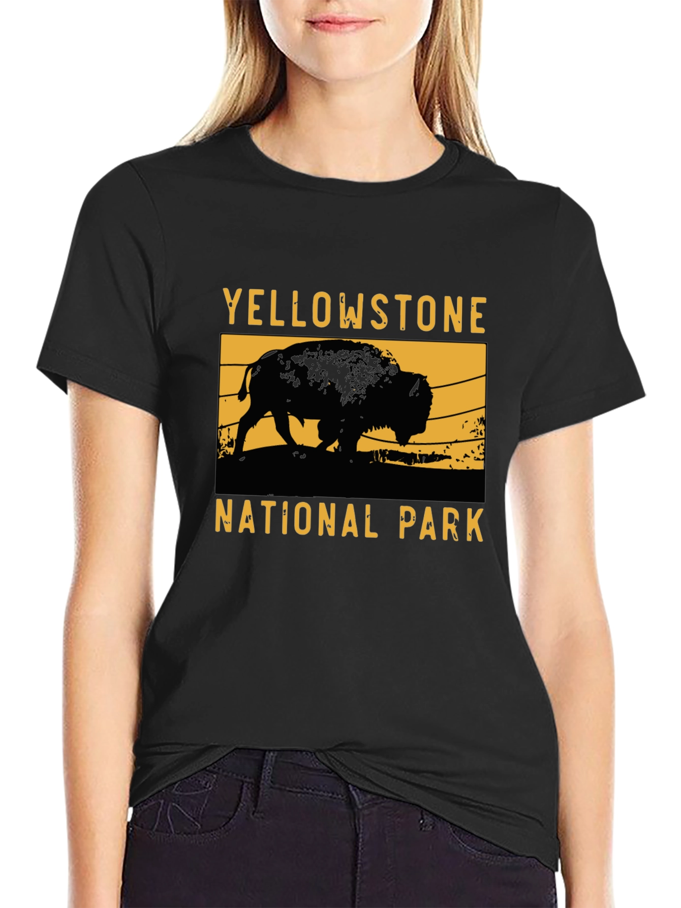 Yellowstone National Park Bison Graphic Tee
