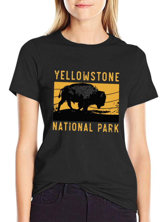 Yellowstone National Park Bison Graphic Tee