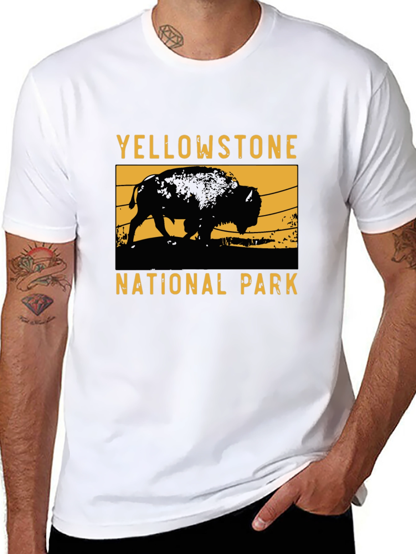 Yellowstone National Park Bison Graphic Tee