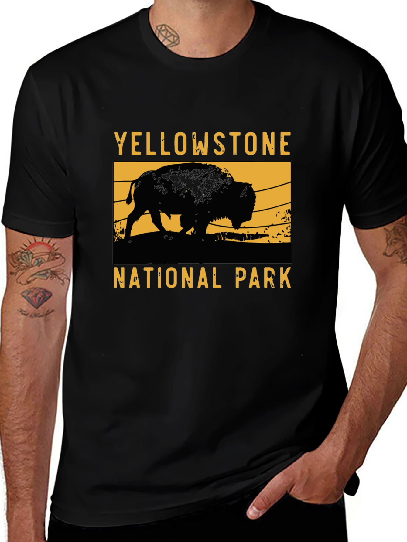 Yellowstone National Park Bison Graphic Tee