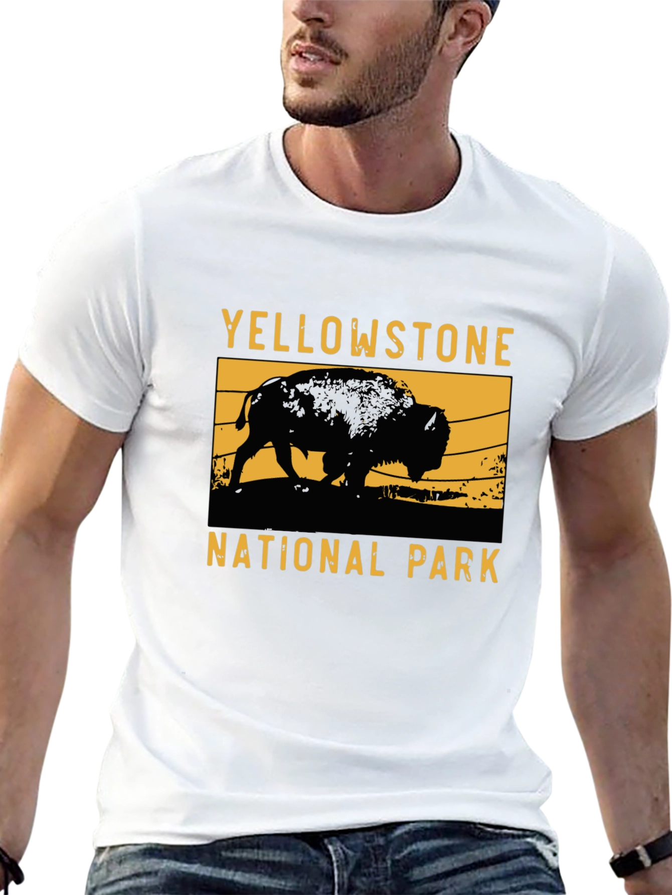 Yellowstone National Park Bison Graphic Tee