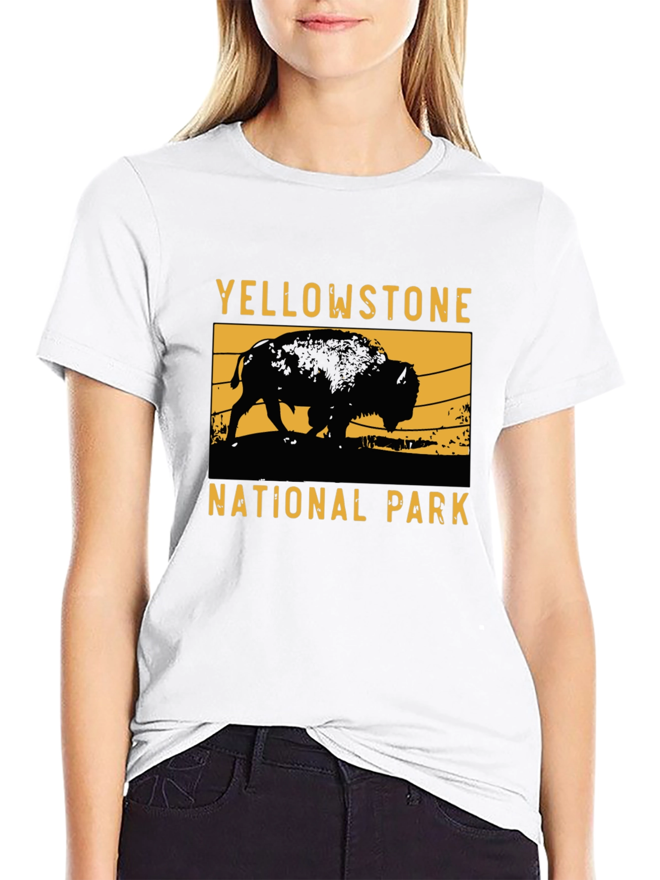 Yellowstone National Park Bison Graphic Tee