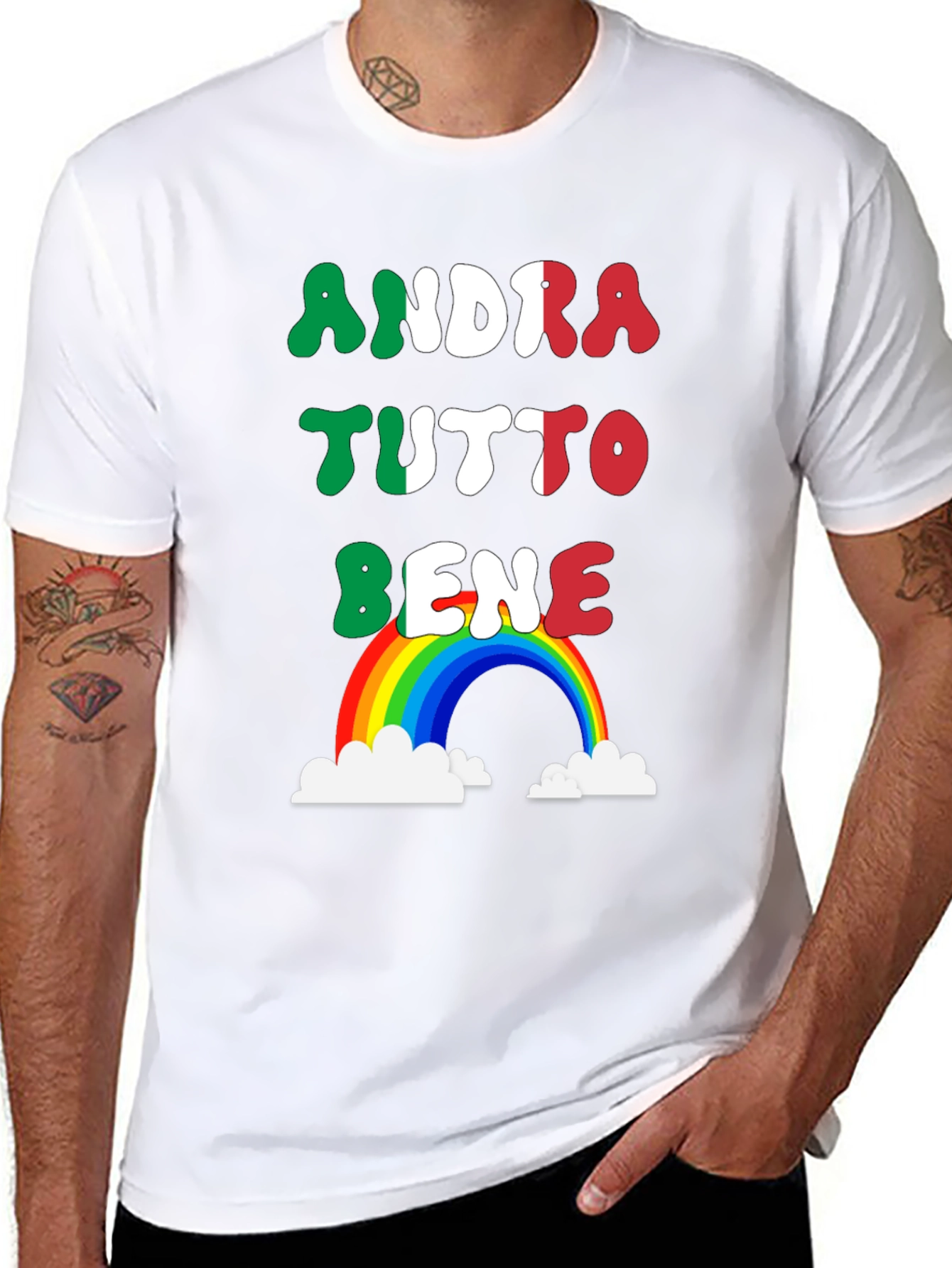 Andra Tutto Bene Italian Rainbow T-Shirt