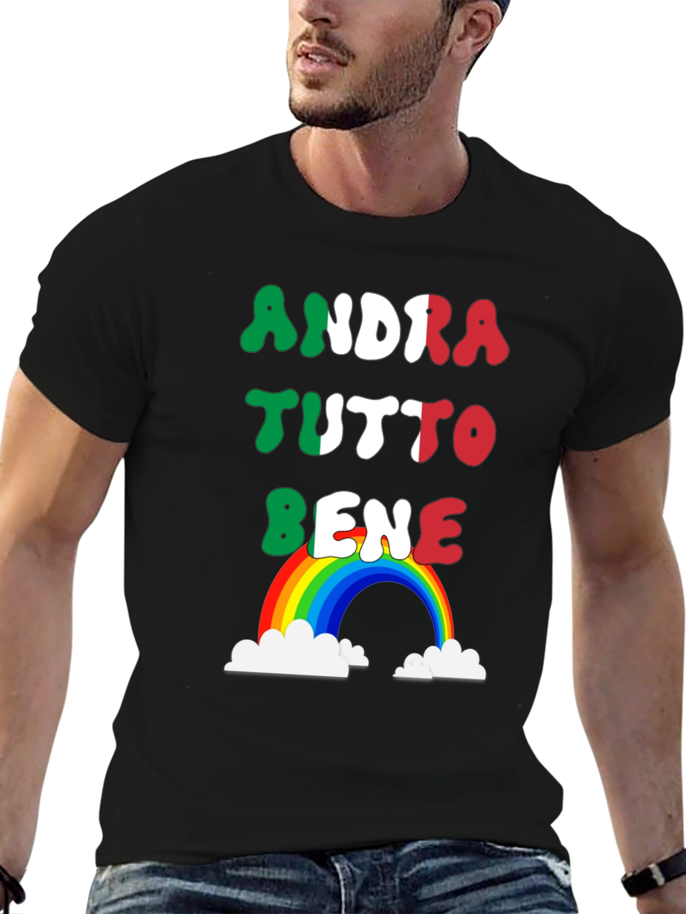 Andra Tutto Bene Italian Rainbow T-Shirt