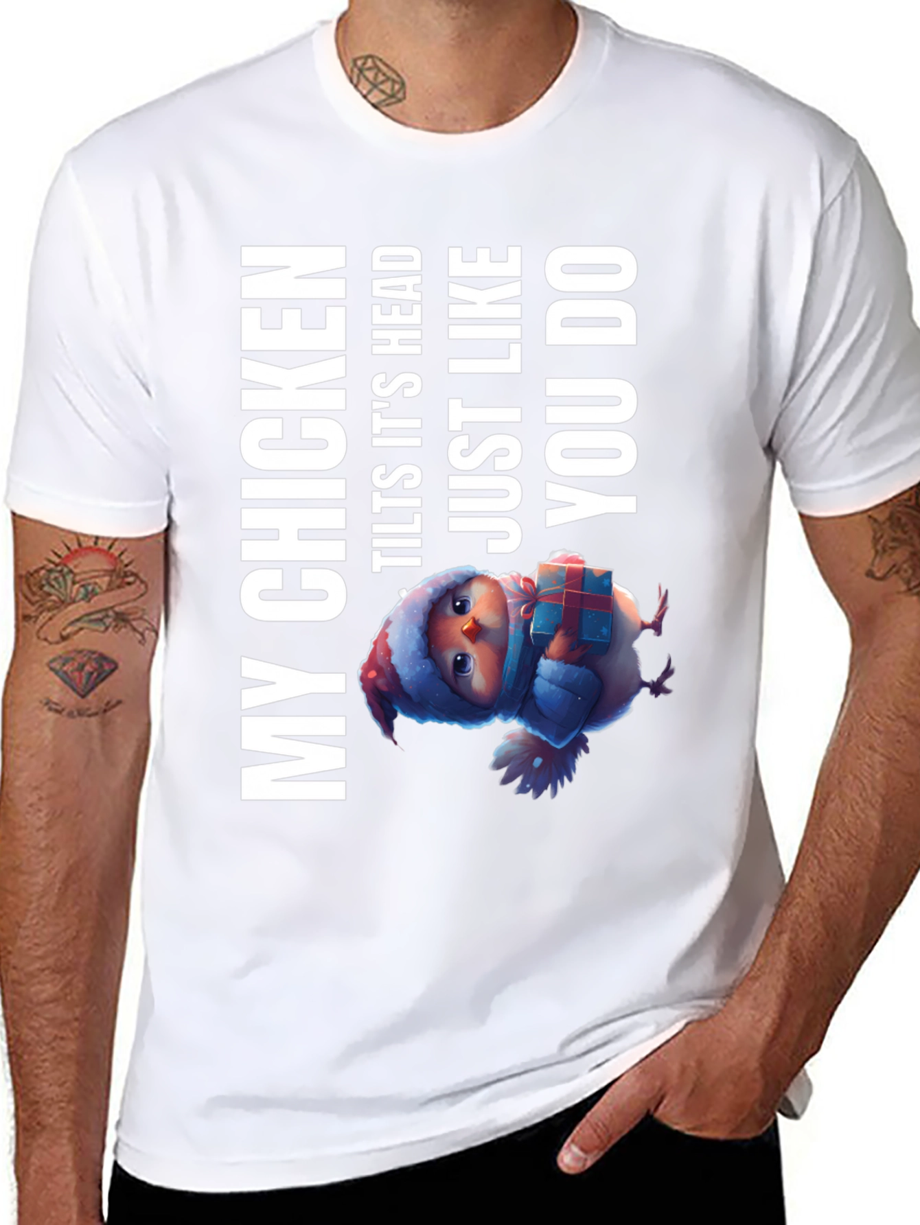 My Chicken Tilts Head T-Shirt - Funny Animal Tee