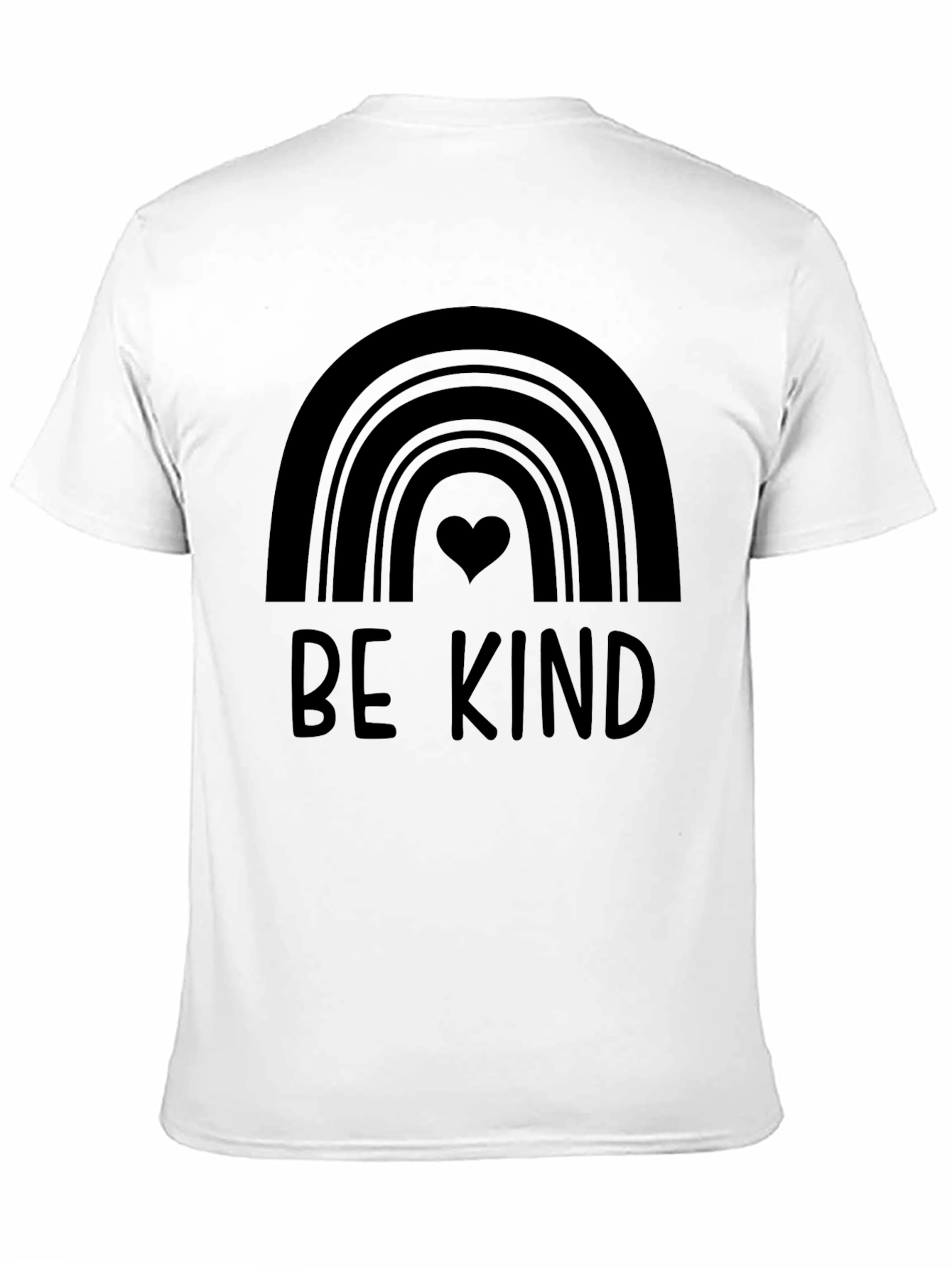 Be Kind Rainbow Graphic Tee - Black