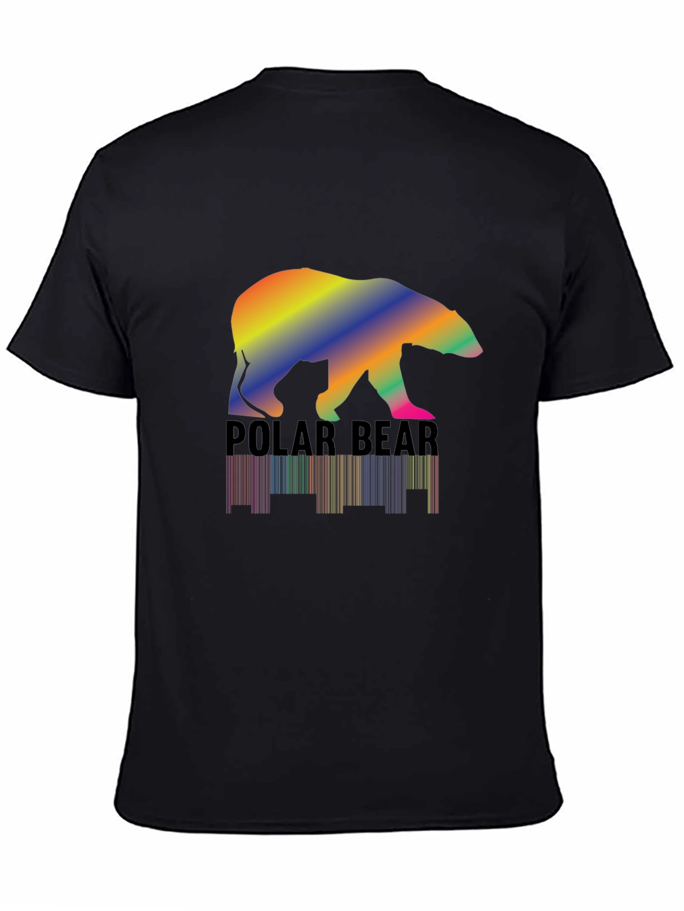Rainbow Polar Bear Graphic T-Shirt