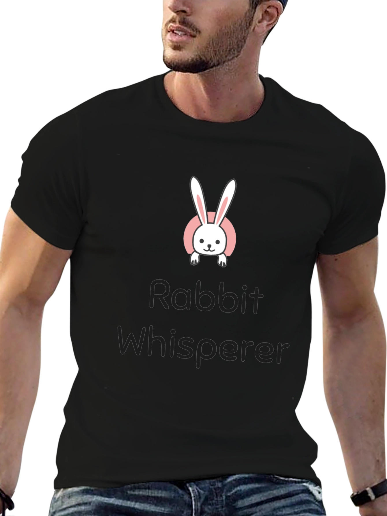 Rabbit Whisperer Black T-Shirt