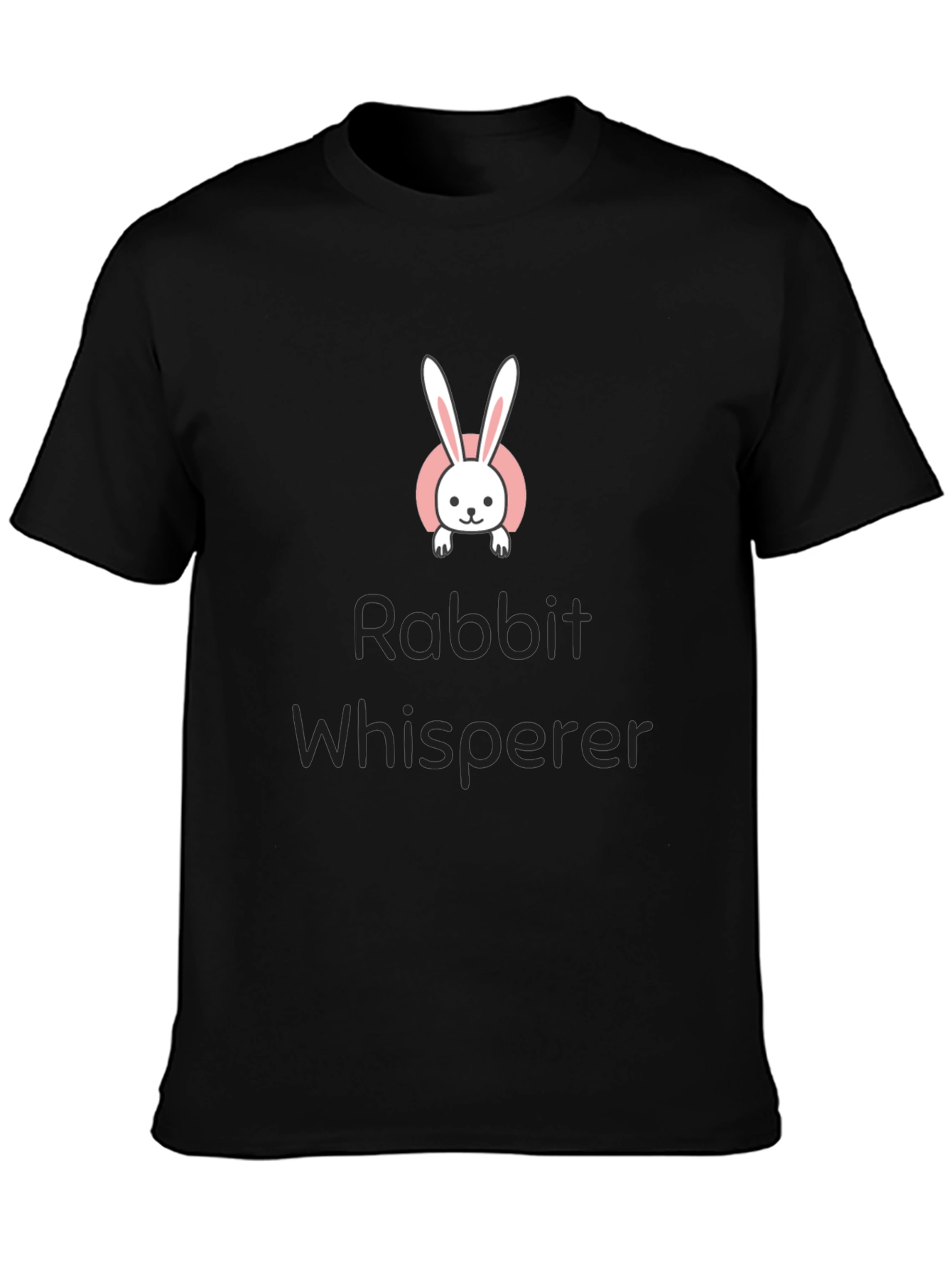 Rabbit Whisperer Black T-Shirt