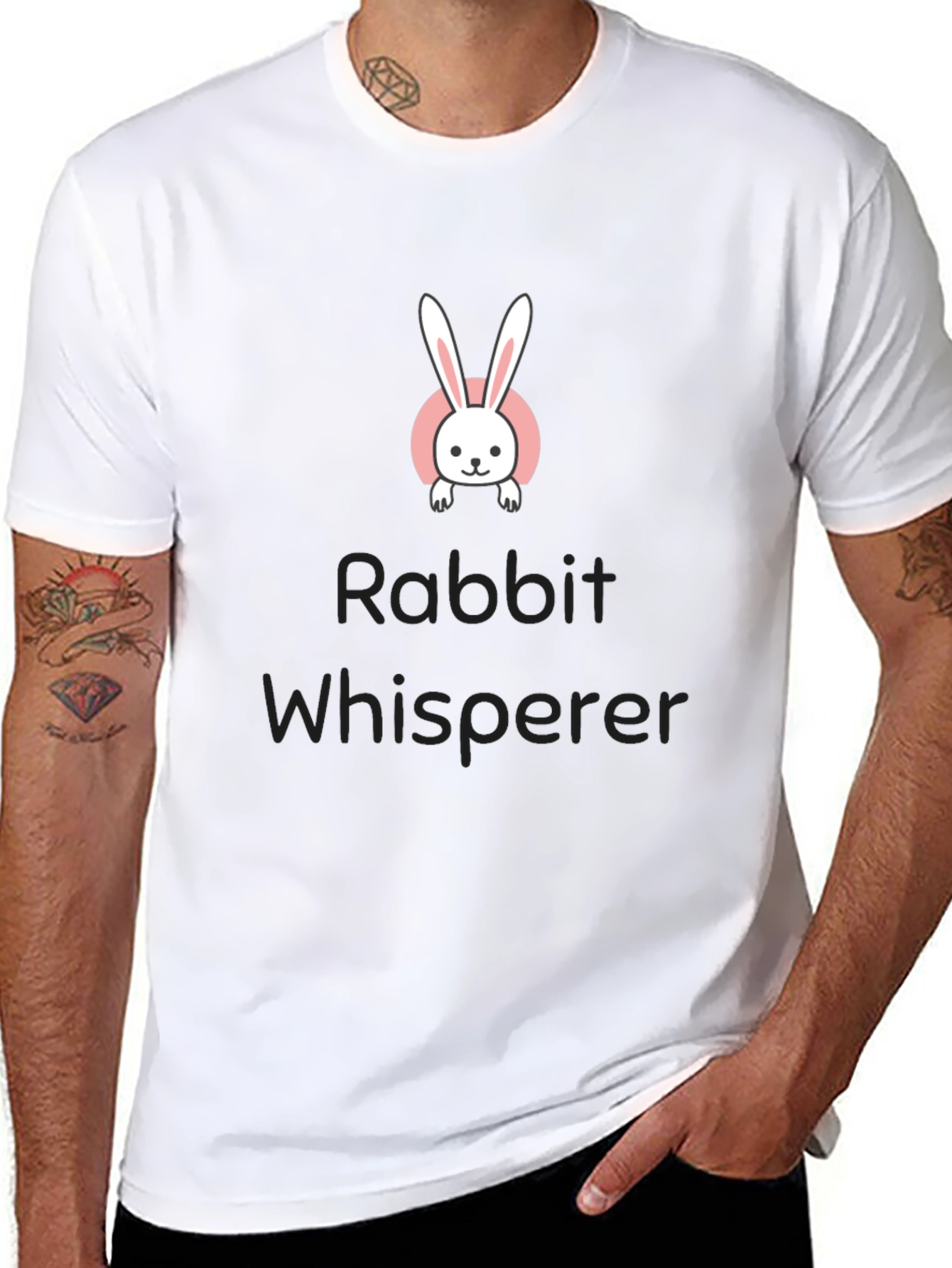 Rabbit Whisperer Black T-Shirt