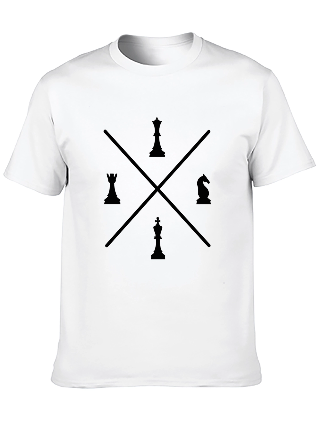 Chess Piece Graphic Tee - Black