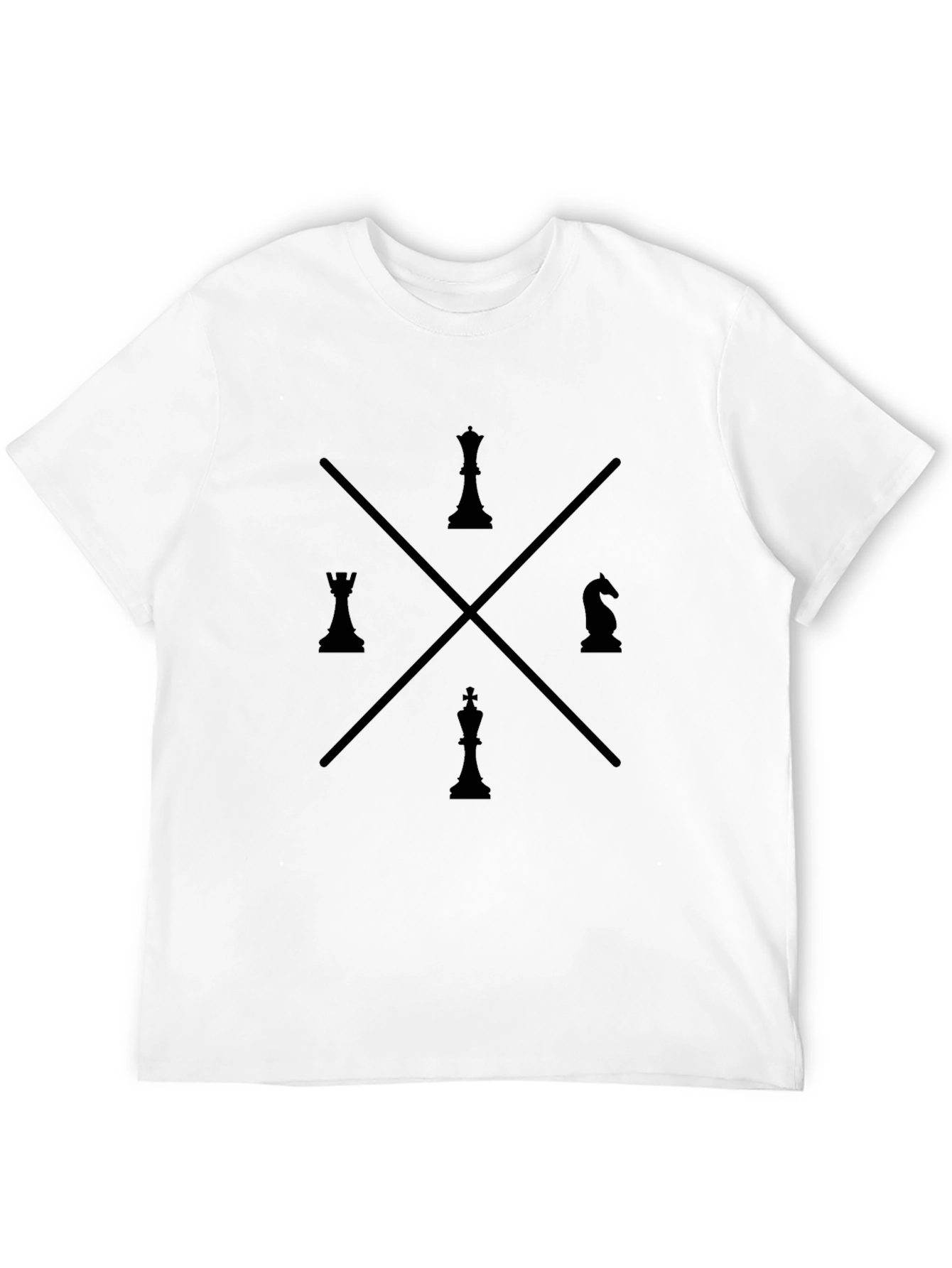 Chess Piece Graphic Tee - Black