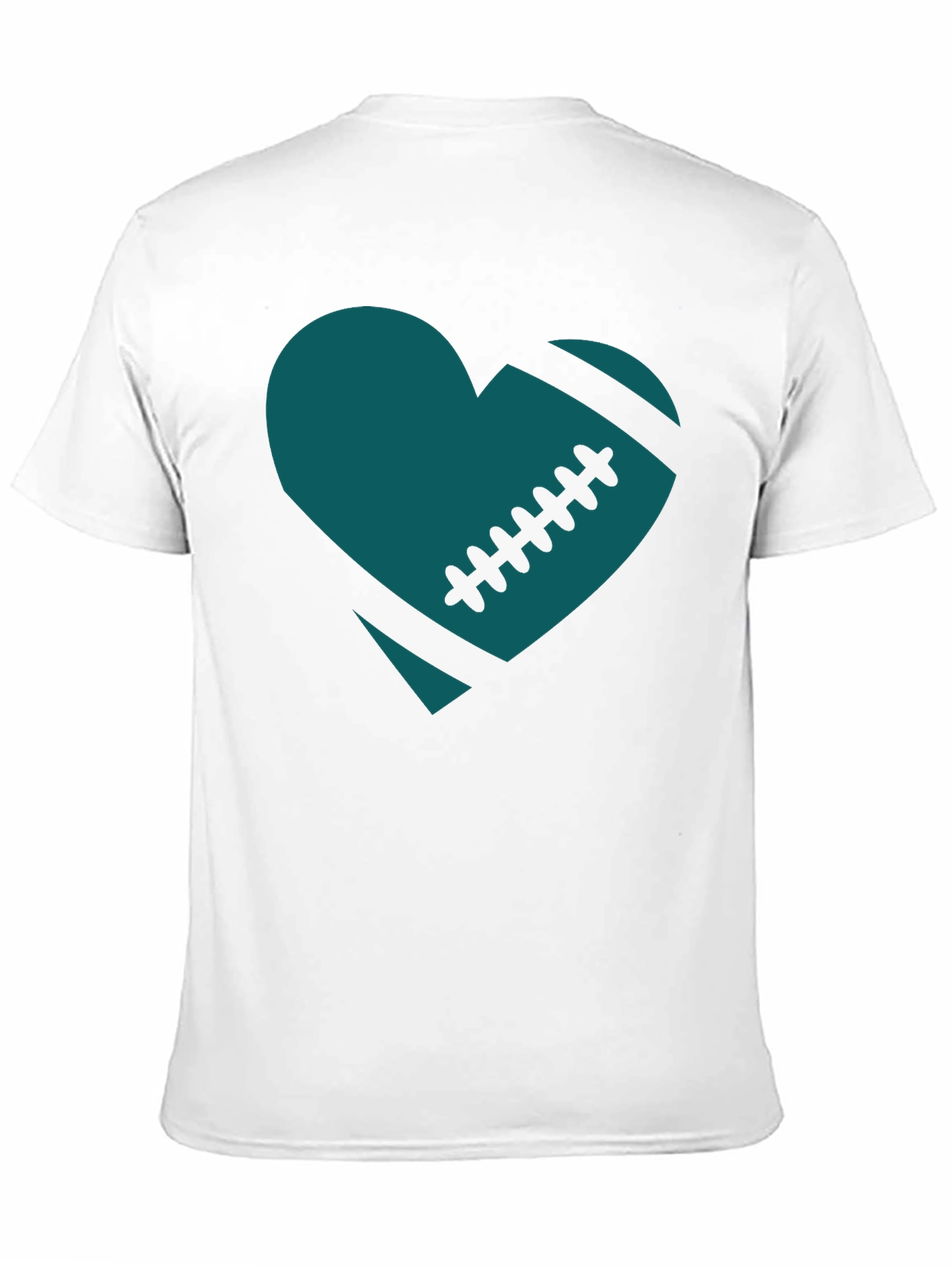 Football Heart Tee - Eagles Fan Shirt