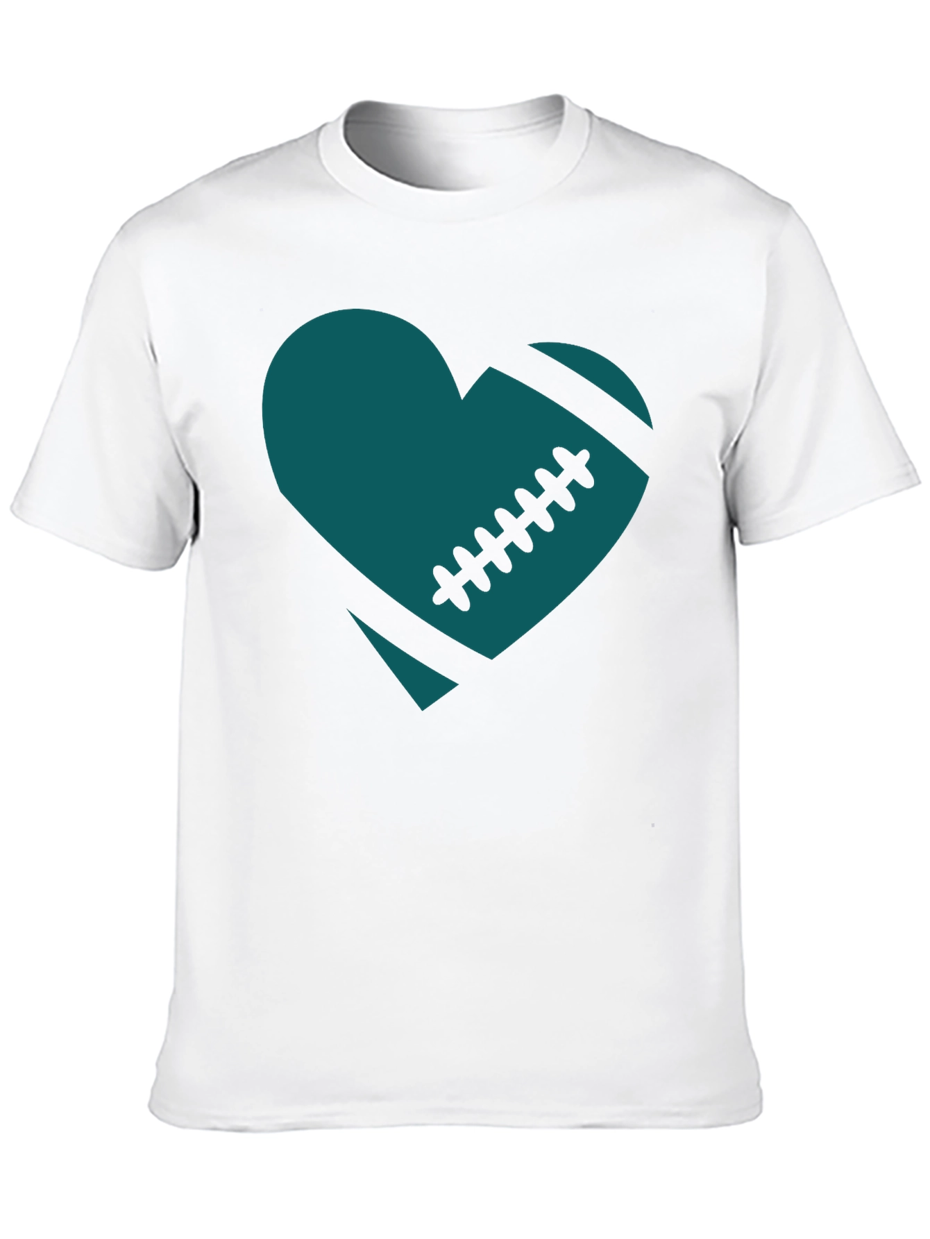 Football Heart Tee - Eagles Fan Shirt