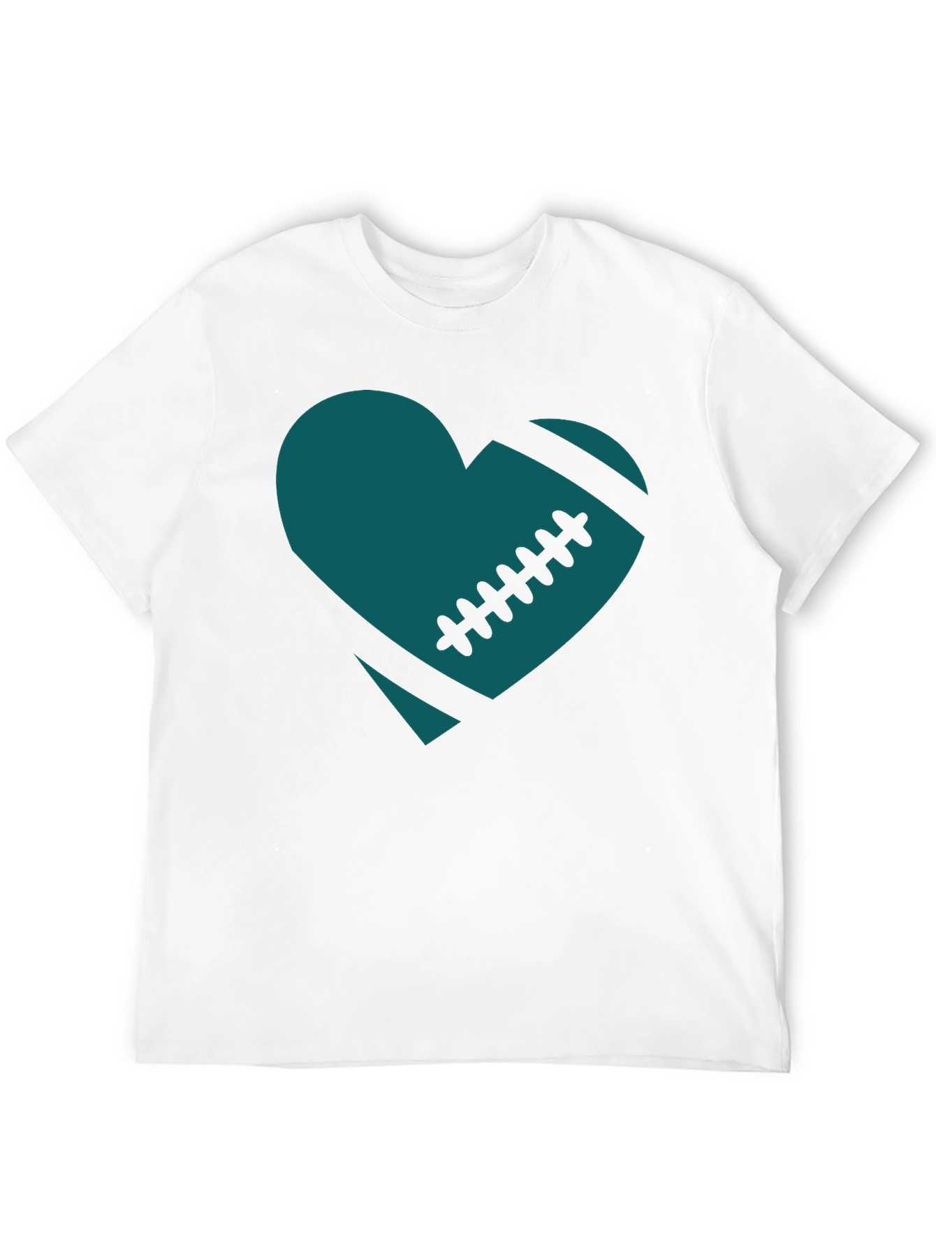 Football Heart Tee - Eagles Fan Shirt