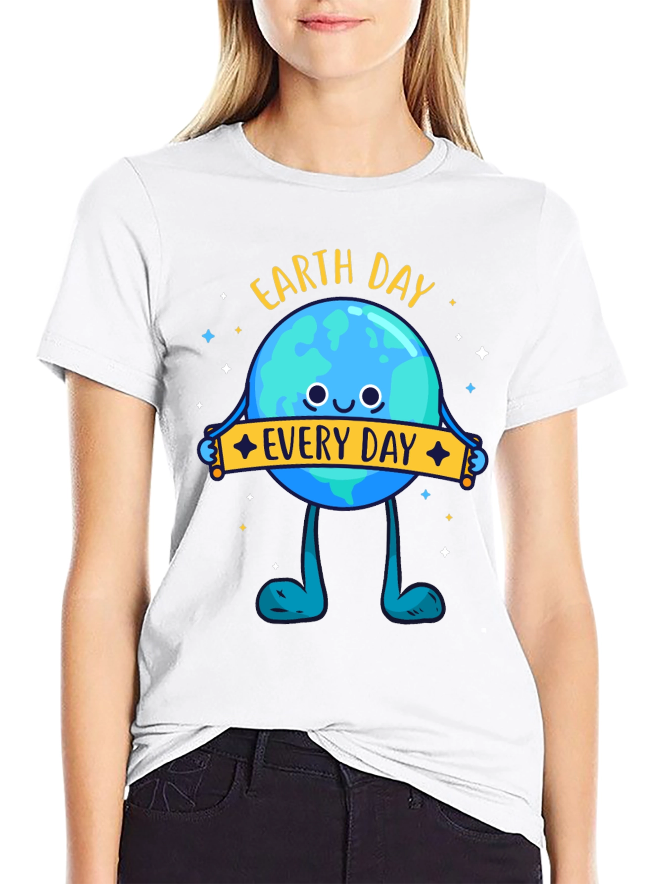 Earth Day Everyday T-Shirt - Black Graphic Tee