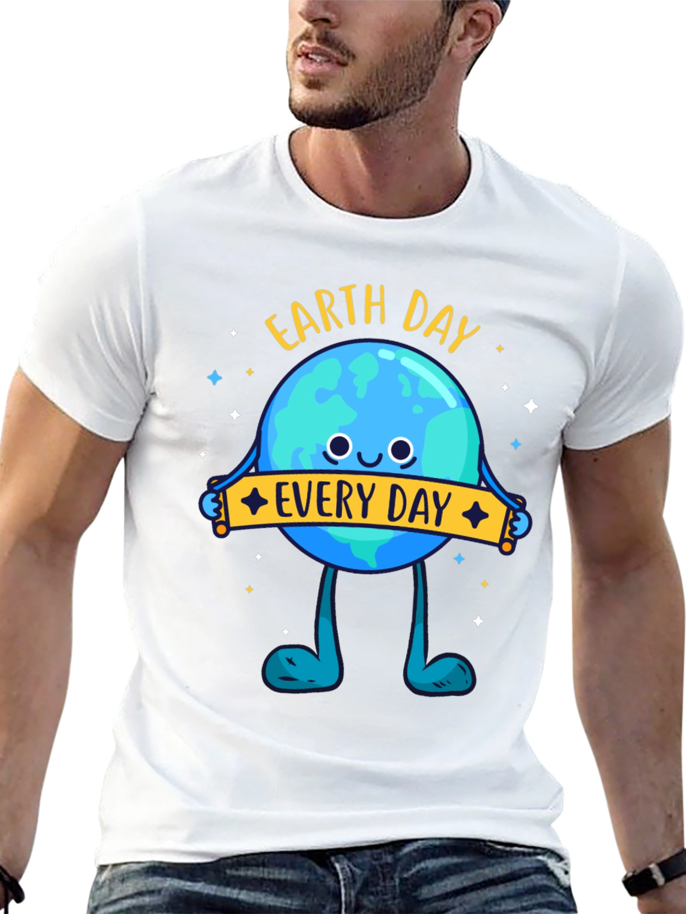 Earth Day Everyday T-Shirt - Black Graphic Tee