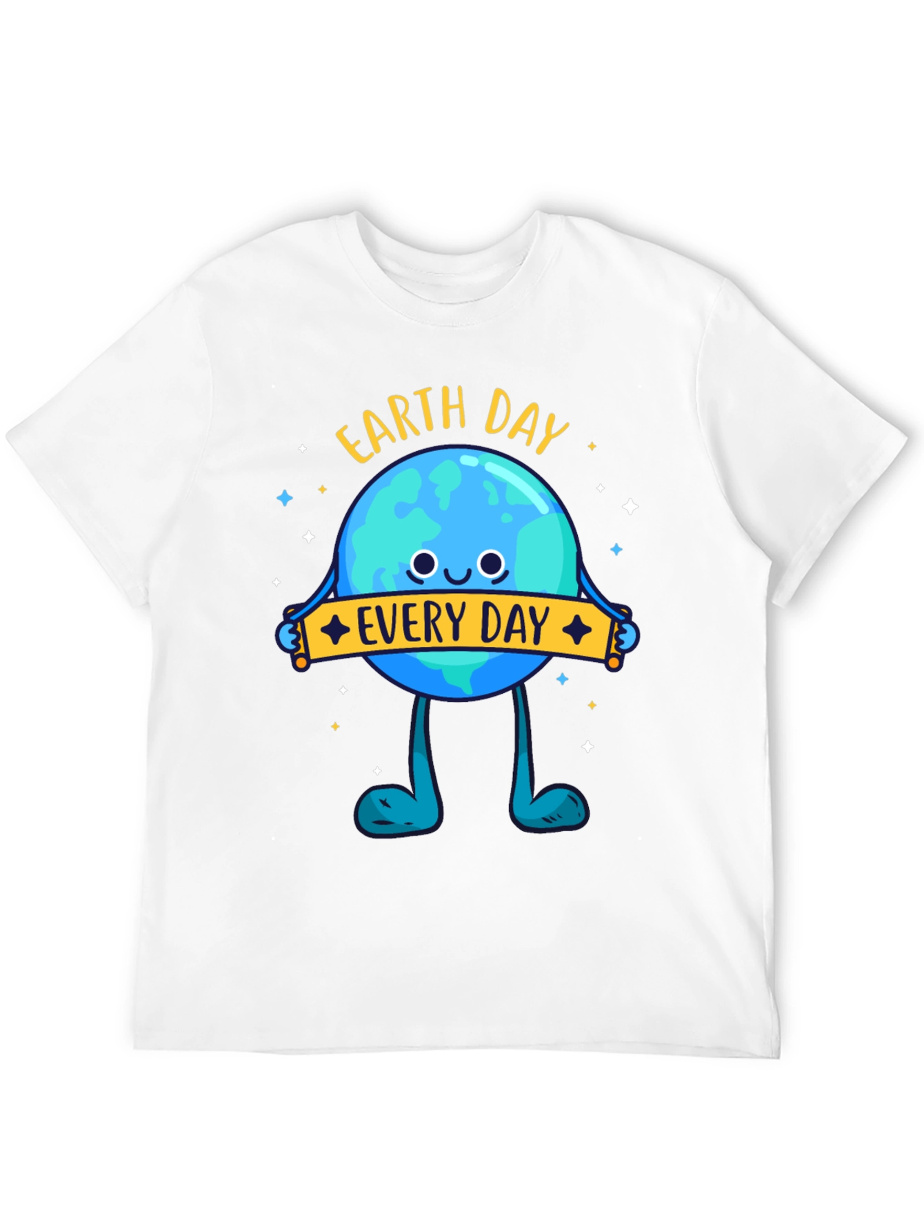 Earth Day Everyday T-Shirt - Black Graphic Tee