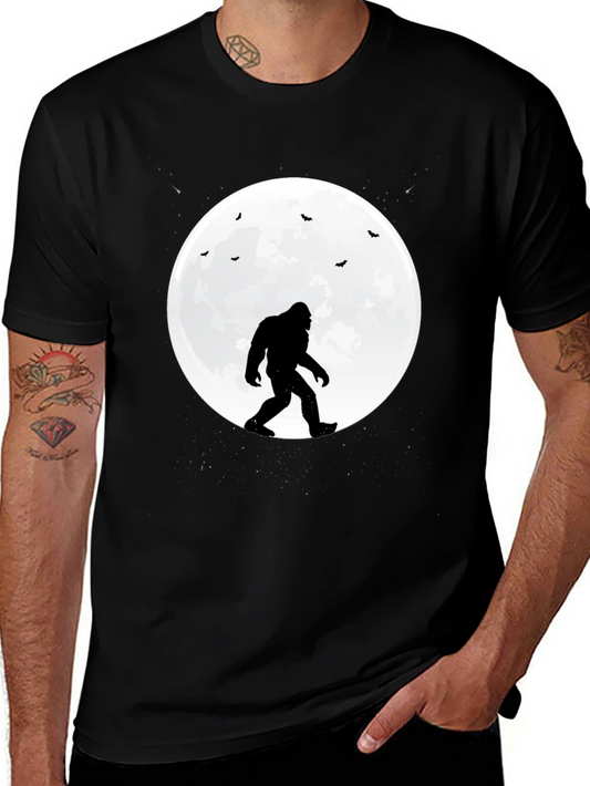 Bigfoot Moon T-Shirt - Mythical Creature Tee