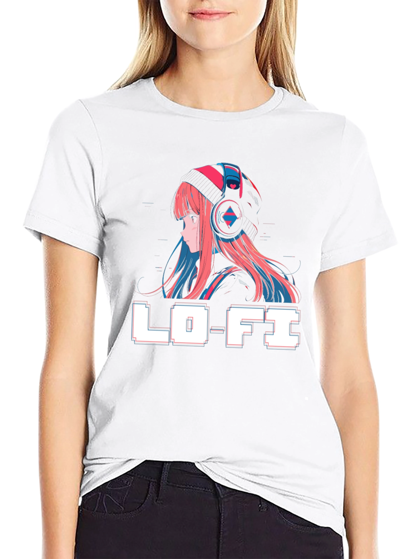 Lo-Fi Anime Girl Graphic T-Shirt