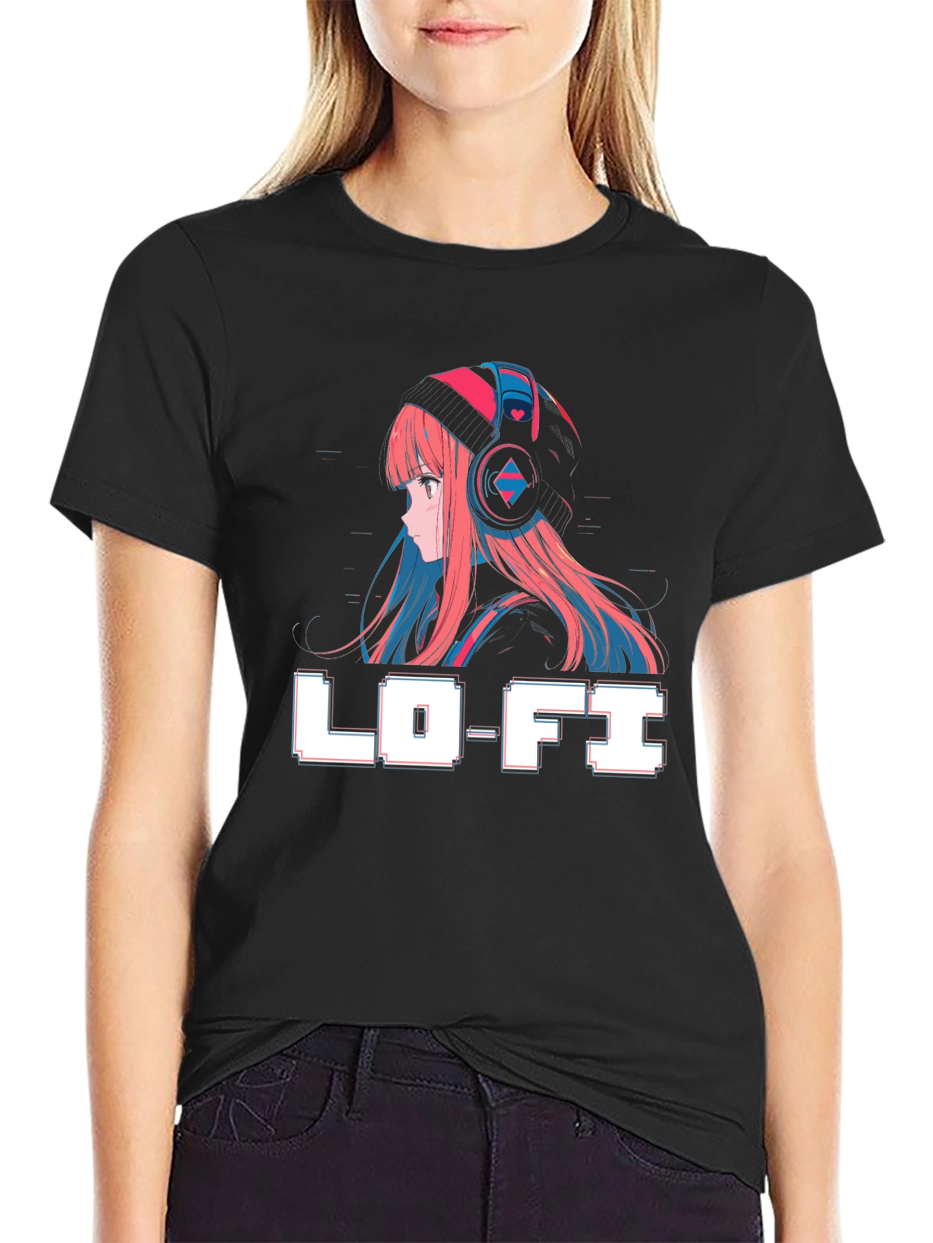 Lo-Fi Anime Girl Graphic T-Shirt