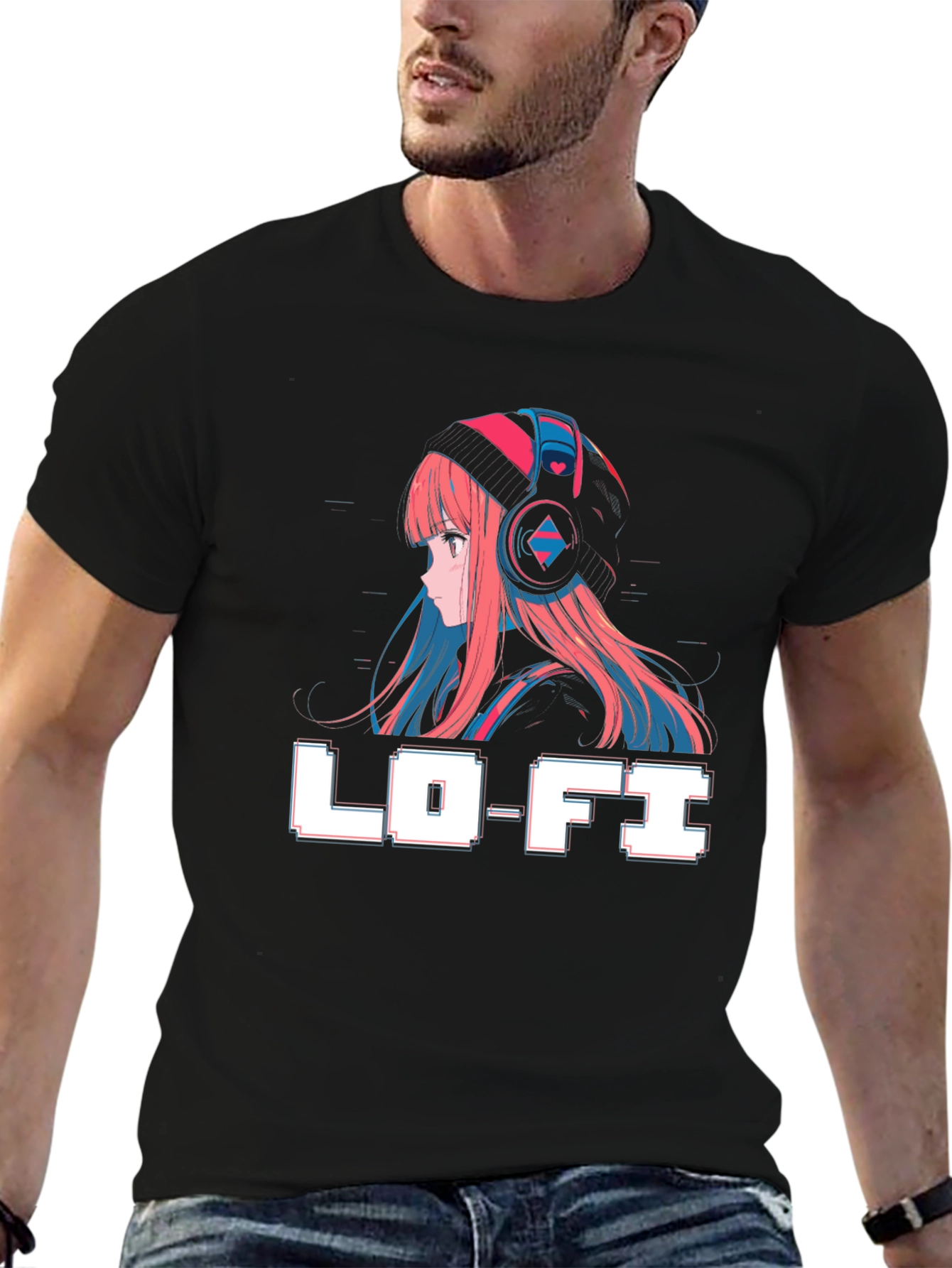 Lo-Fi Anime Girl Graphic T-Shirt