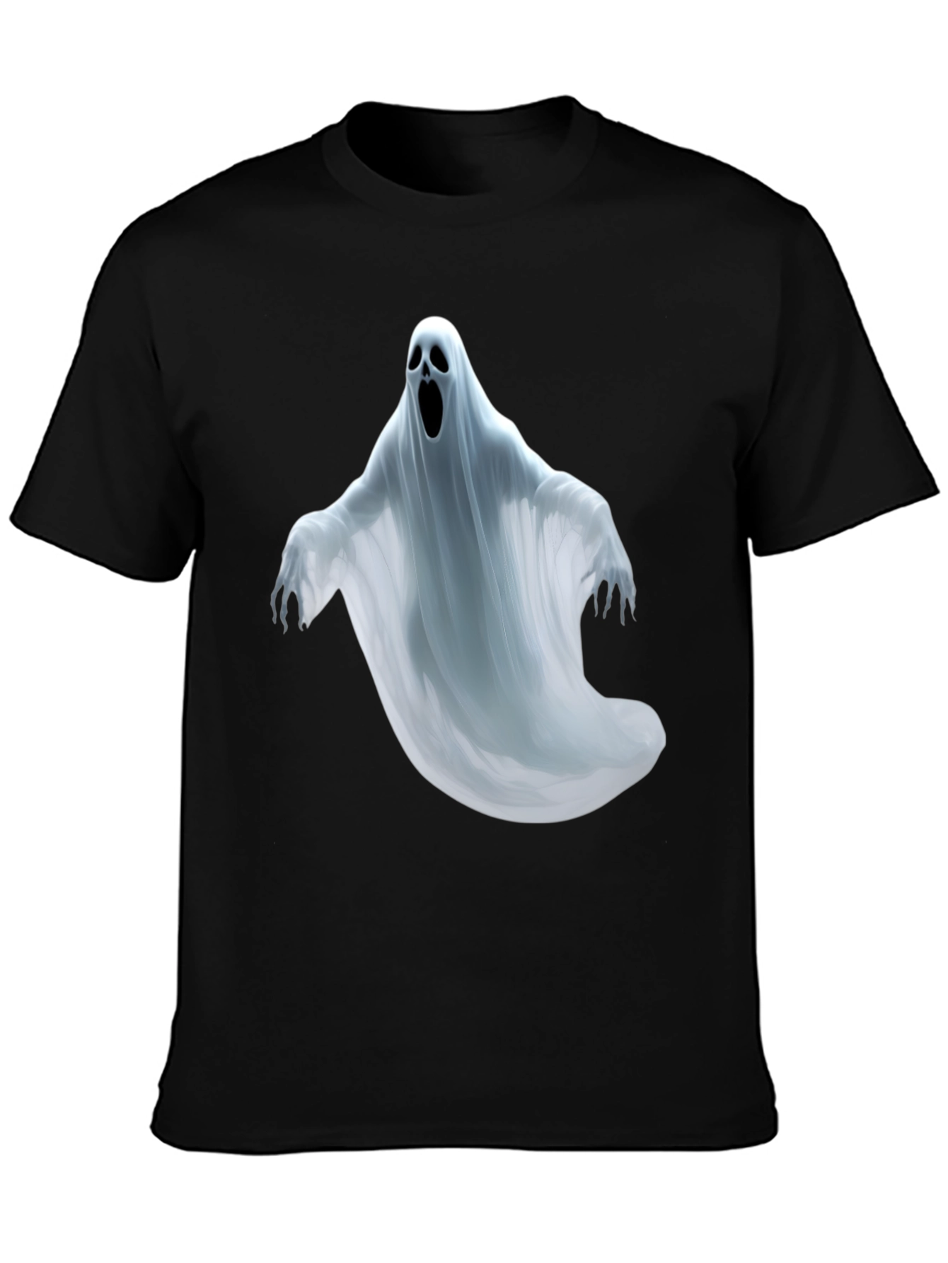 Spooky Ghost Graphic Tee - Halloween T-Shirt