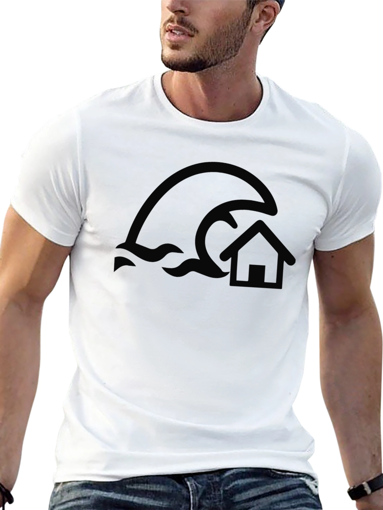 Tsunami House Graphic Tee - Stylish Comfort