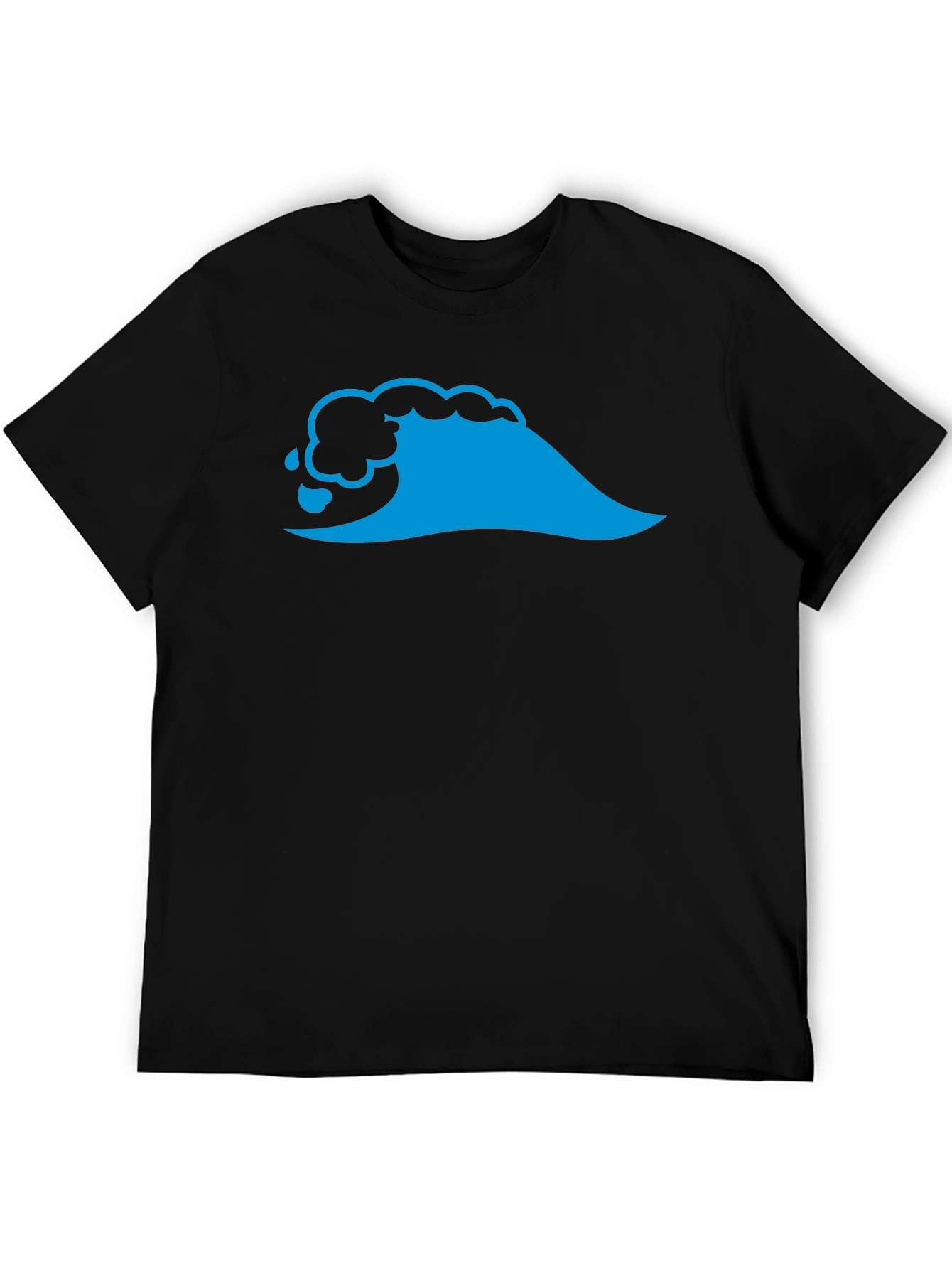 Wave Graphic Black T-Shirt - Casual Cool