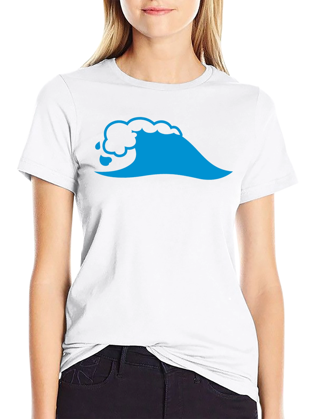 Wave Graphic Black T-Shirt - Casual Cool