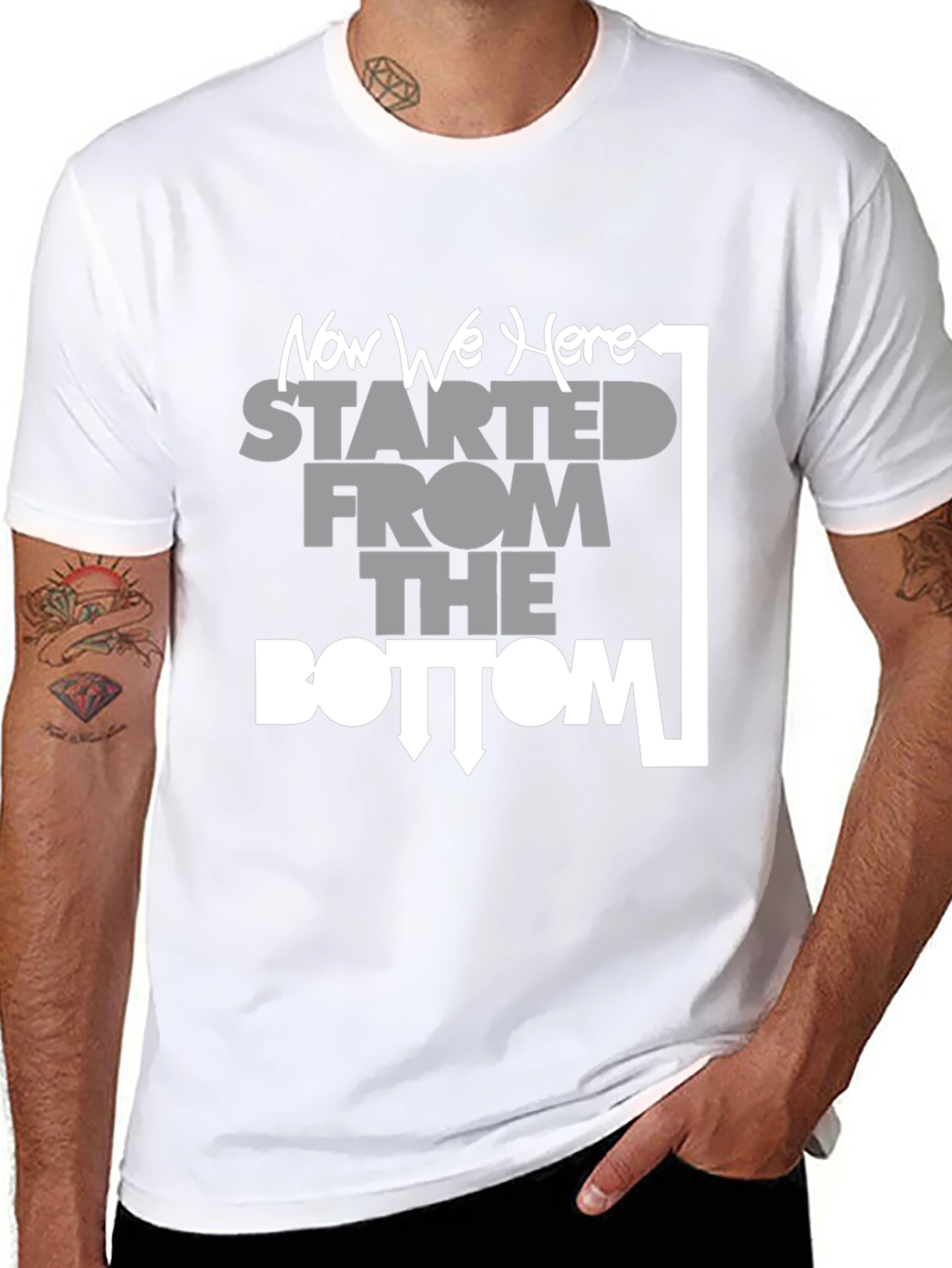 Started From the Bottom Now We Here T-Shirt