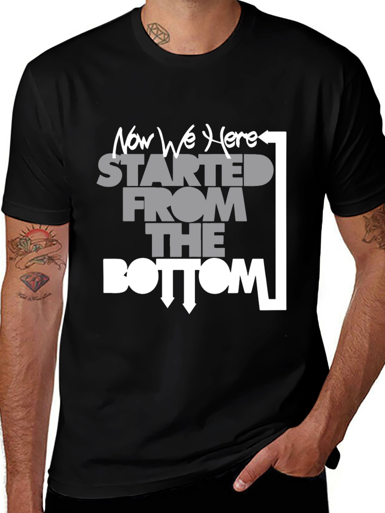 Started From the Bottom Now We Here T-Shirt