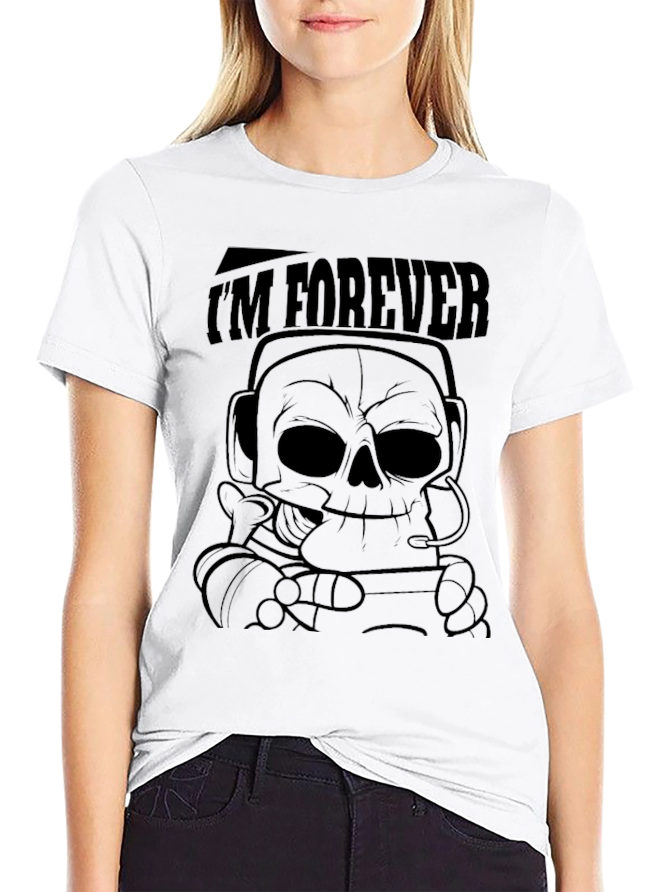 Im Forever T-Shirt - Skull Graphic Tee