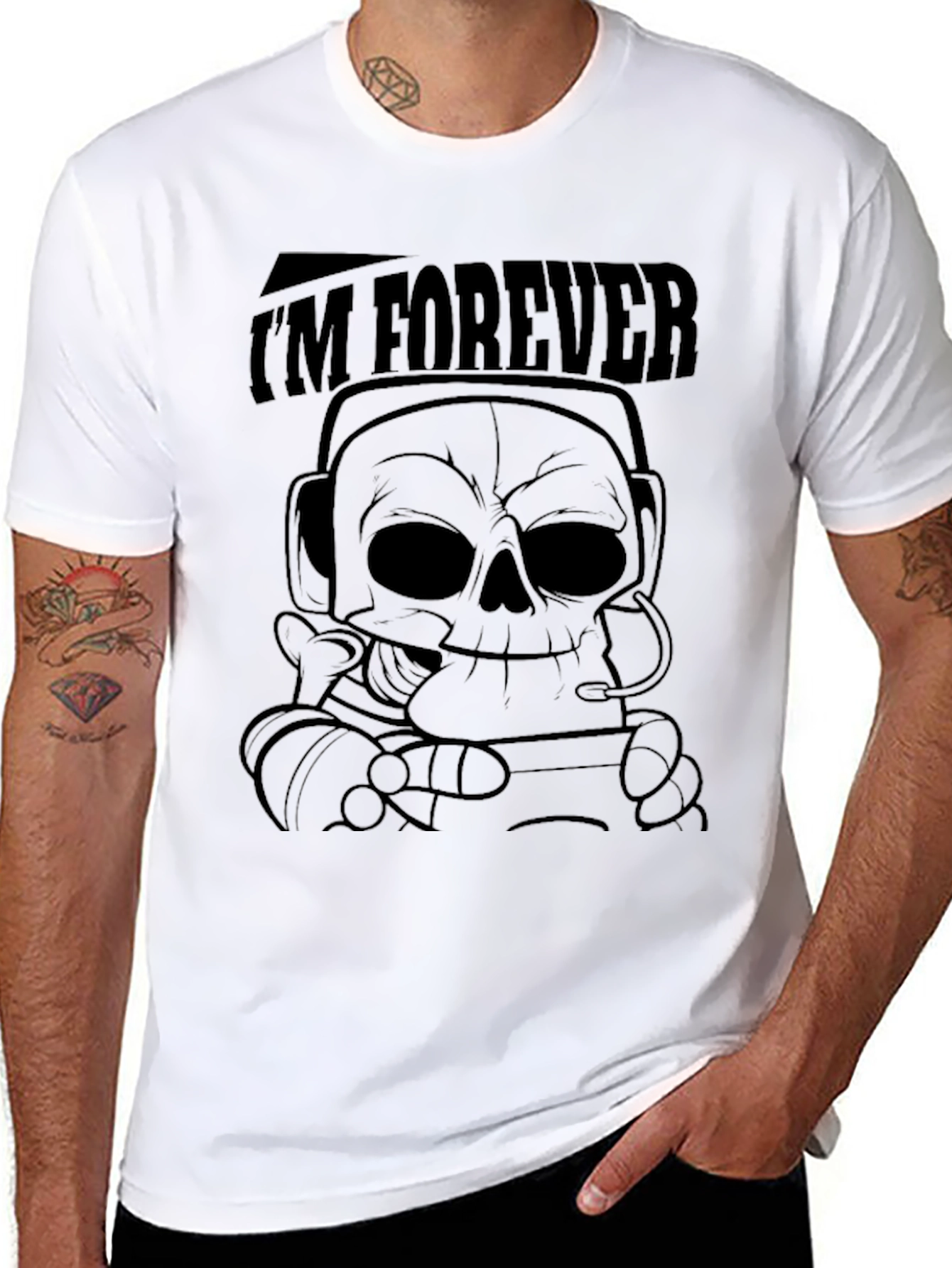 Im Forever T-Shirt - Skull Graphic Tee