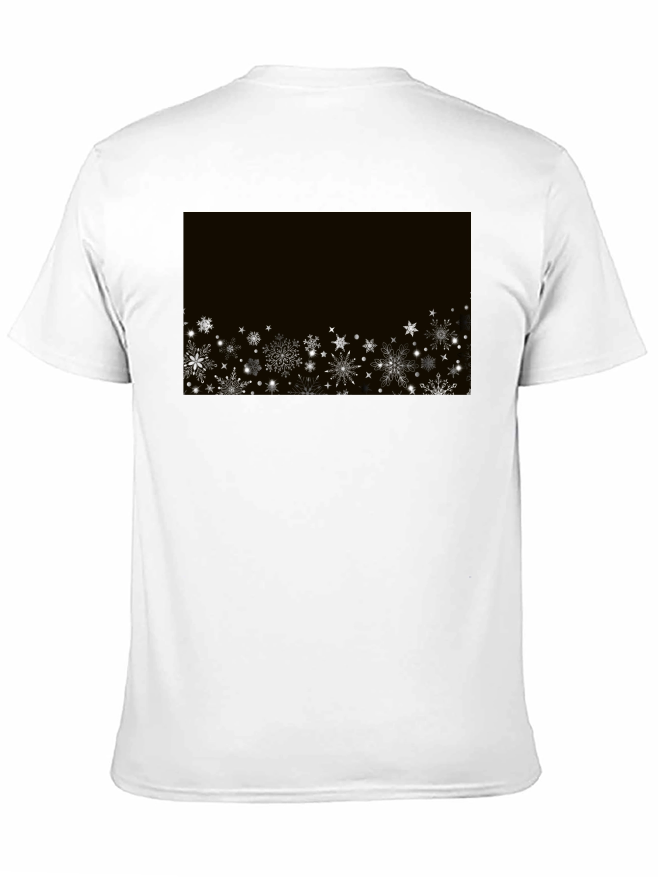 Snowflake Graphic Black T-Shirt