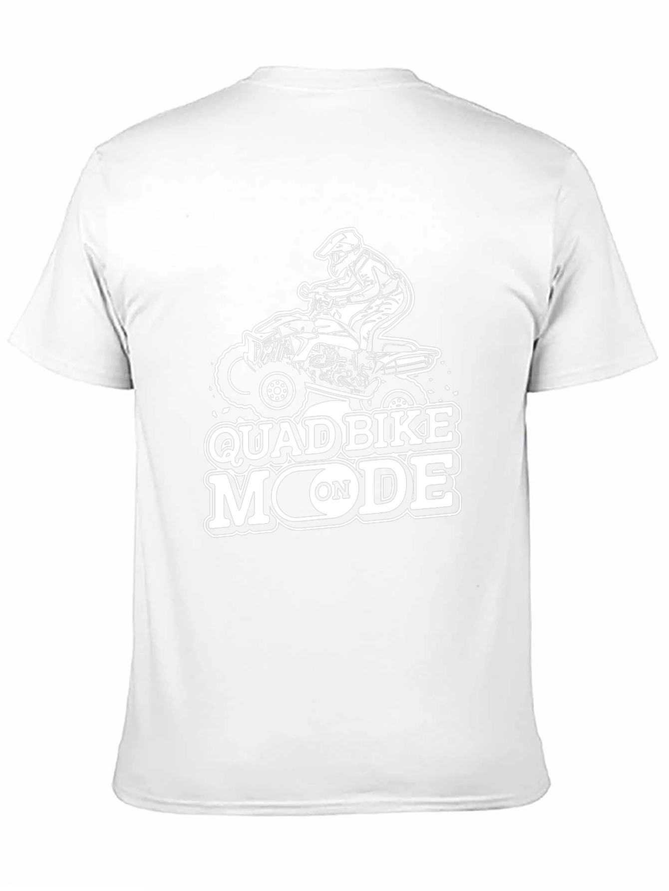 Quad Bike Mode On Black T-Shirt