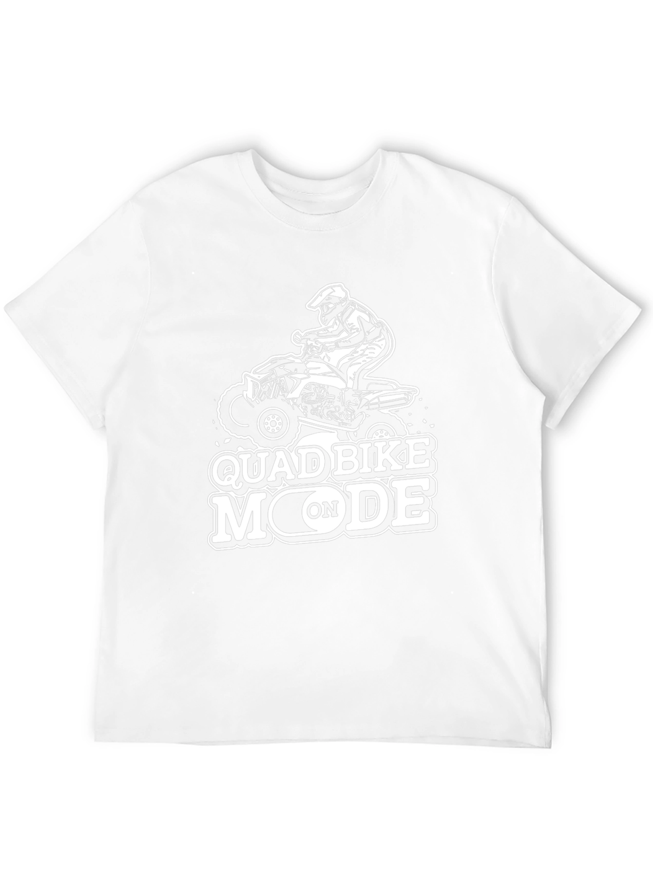 Quad Bike Mode On Black T-Shirt