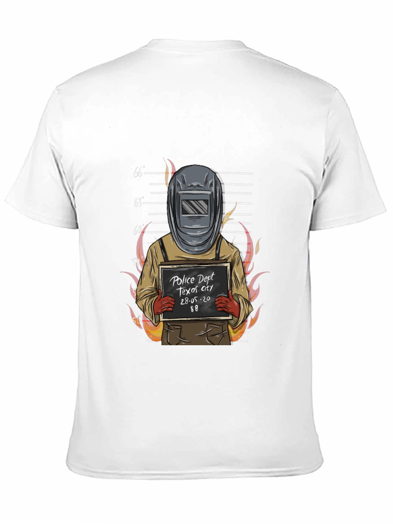 Welder Mugshot Graphic Tee - Texas City Police