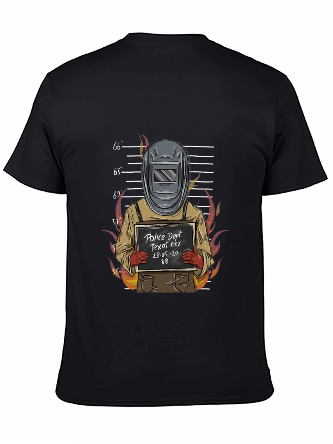 Welder Mugshot Graphic Tee - Texas City Police