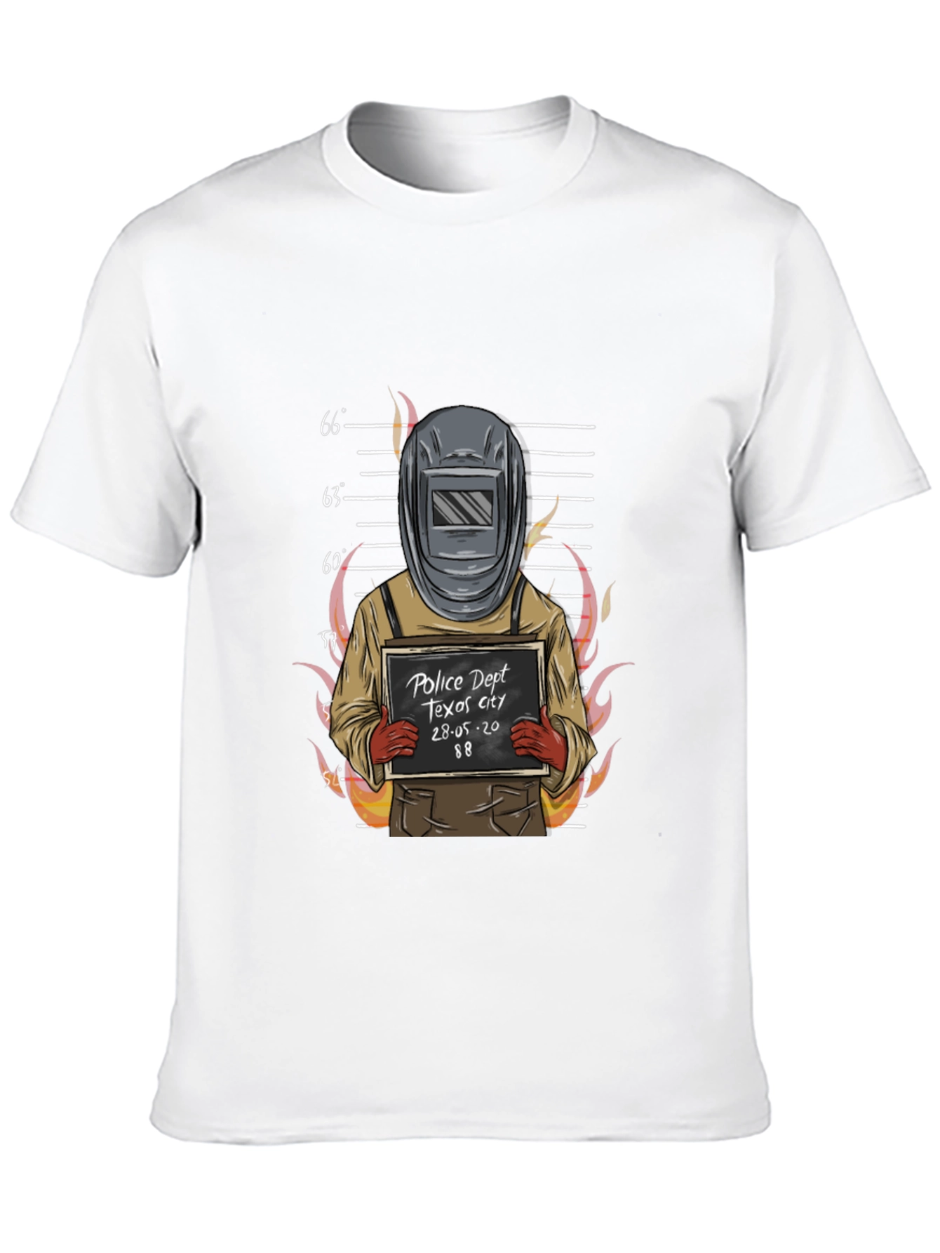 Welder Mugshot Graphic Tee - Texas City Police